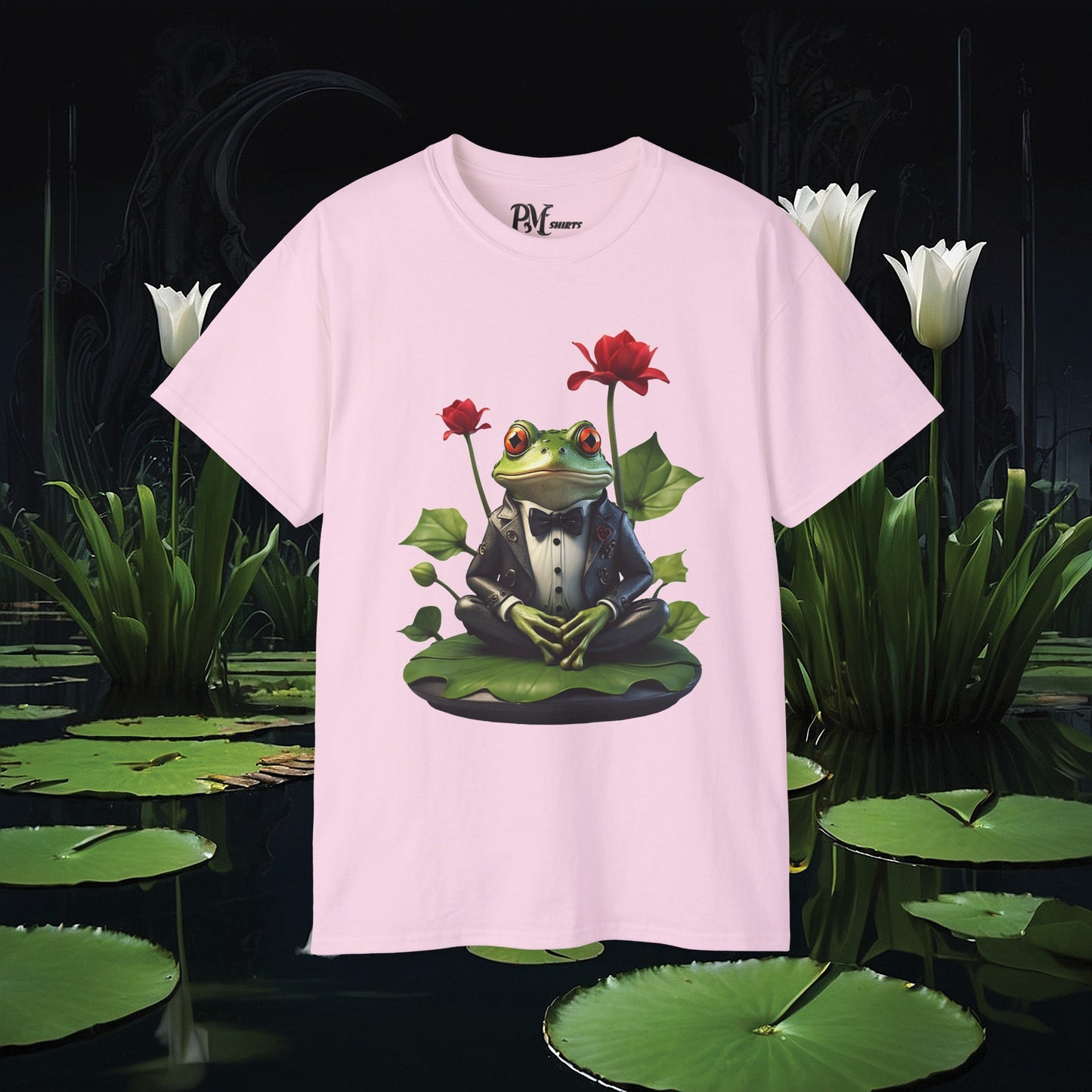 Frog on Lily Pad Tee (Gildan 2000)