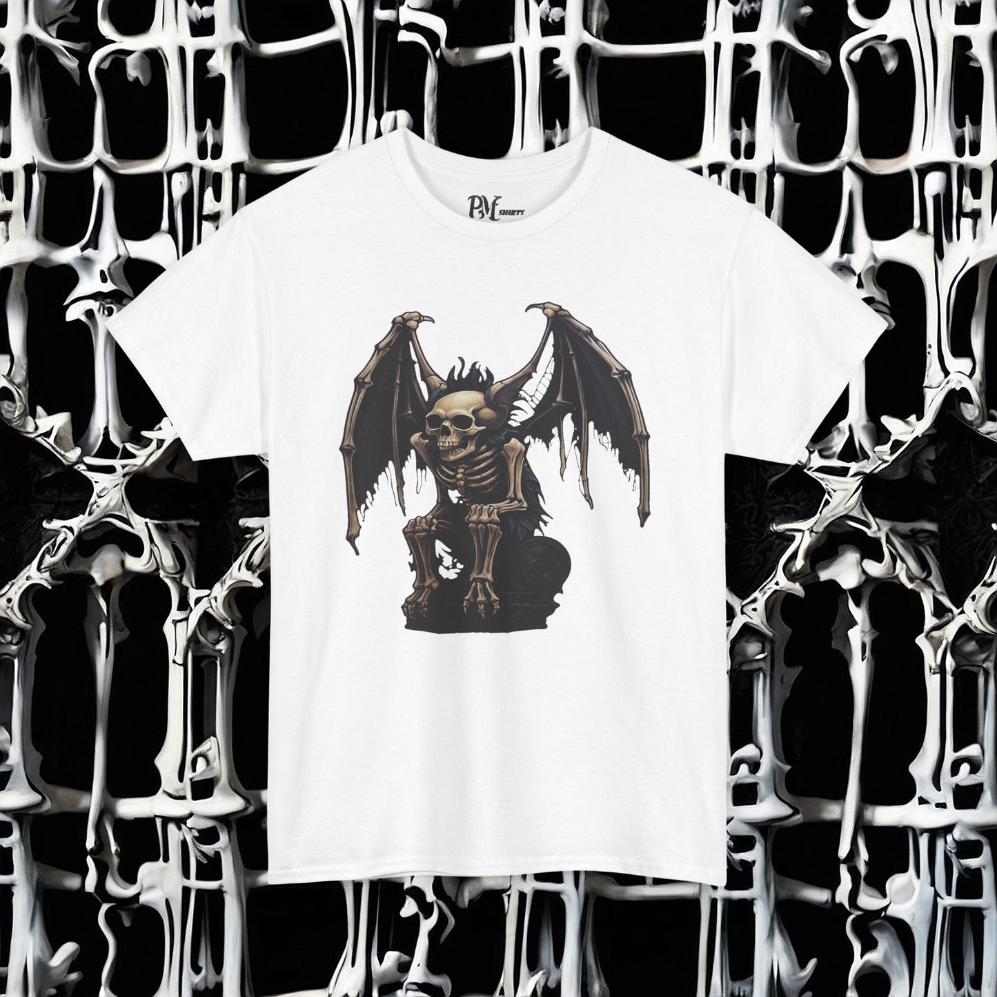 Winged Gargoyle Skeleton Tee