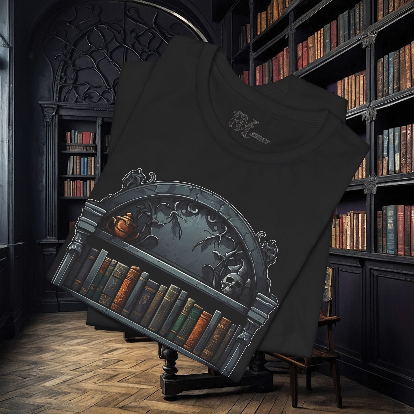 Wall Bookshelf Tee (Bella Canvas 3001)