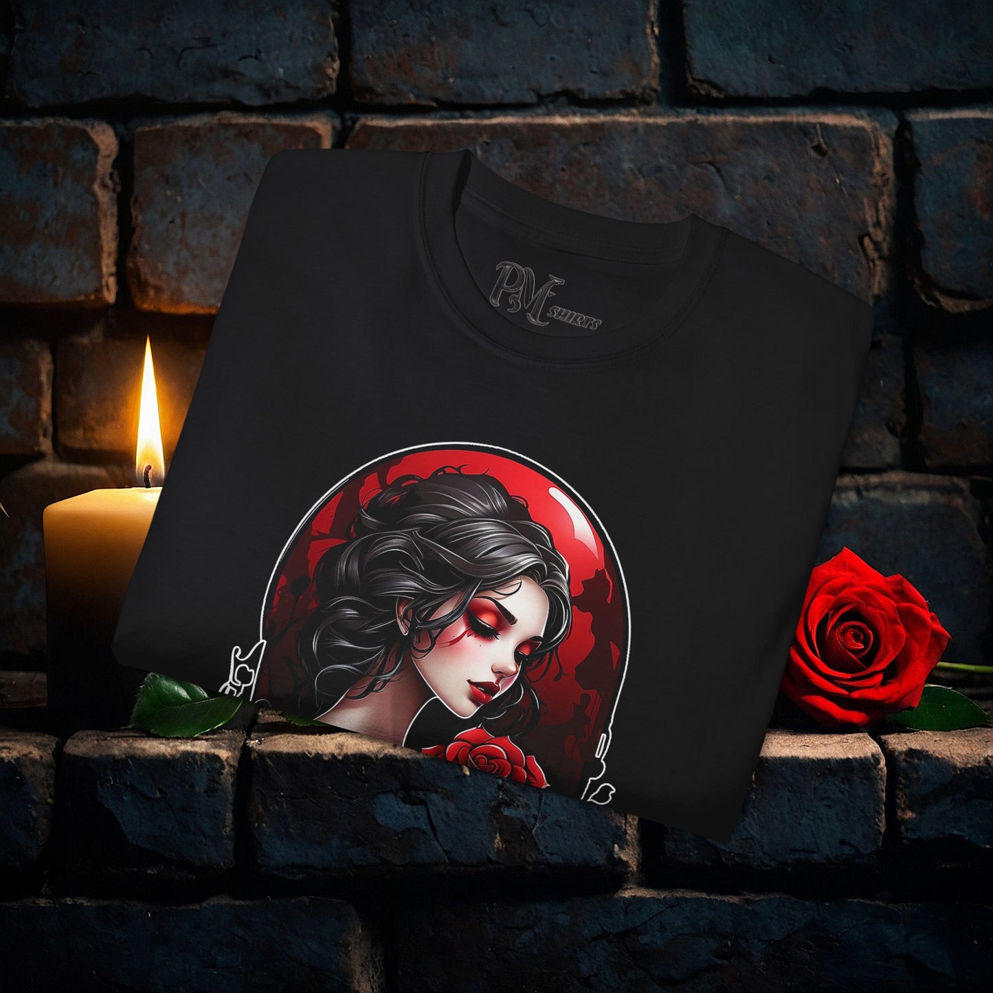 Held Rose Dark Romance Tee (Gildan 2000)