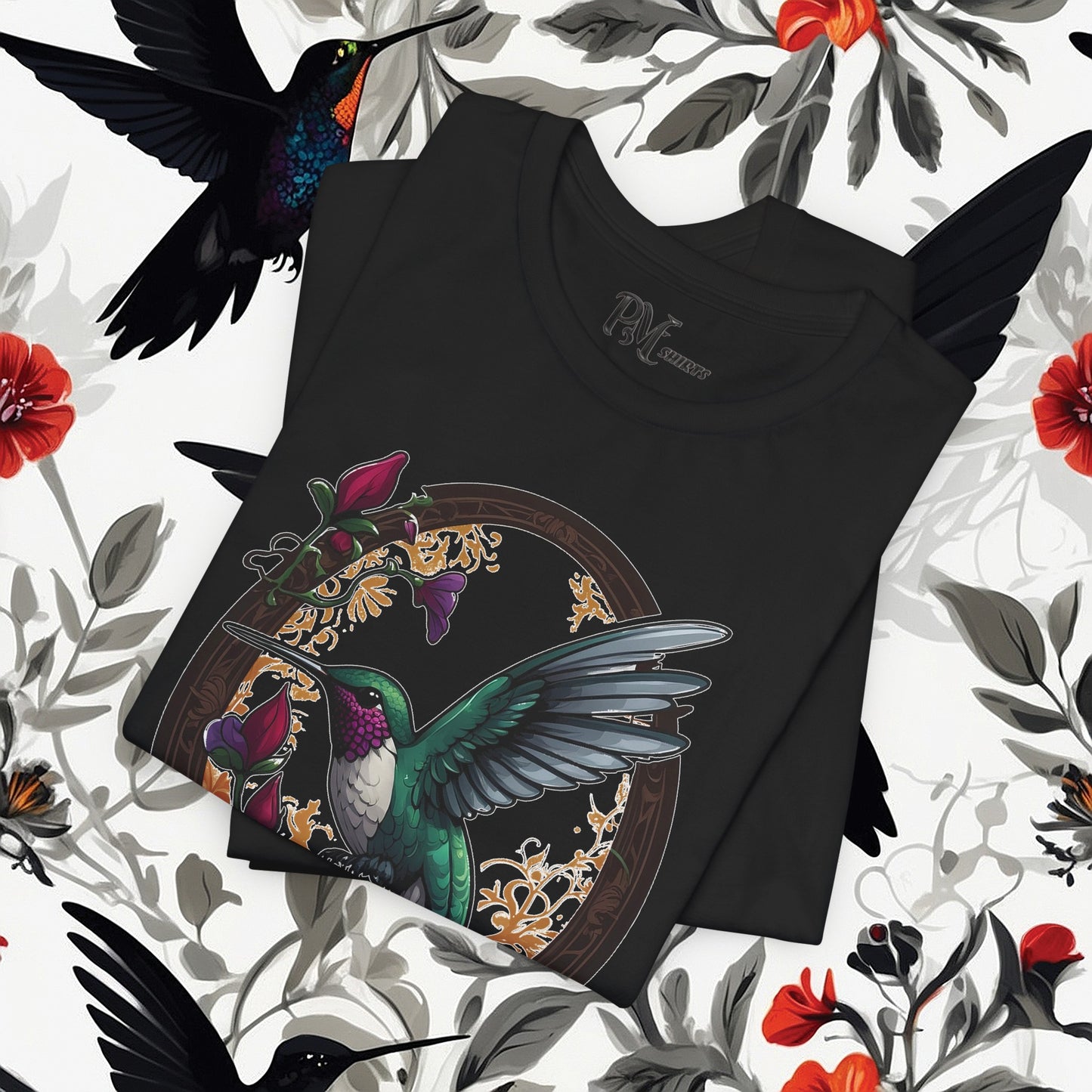 Hummingbird Feeding Tee (Bella Canvas 3001)