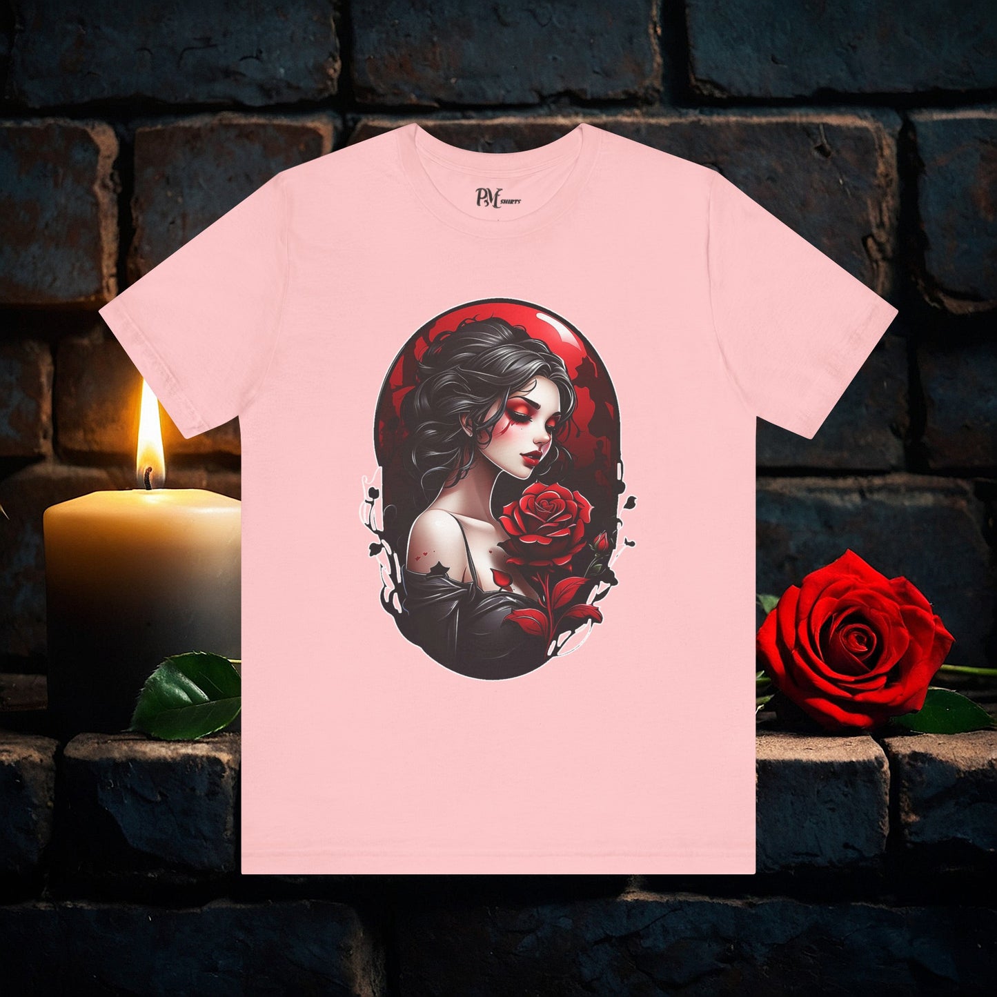 Held Rose Dark Romance Tee (Bella Canvas 3001)