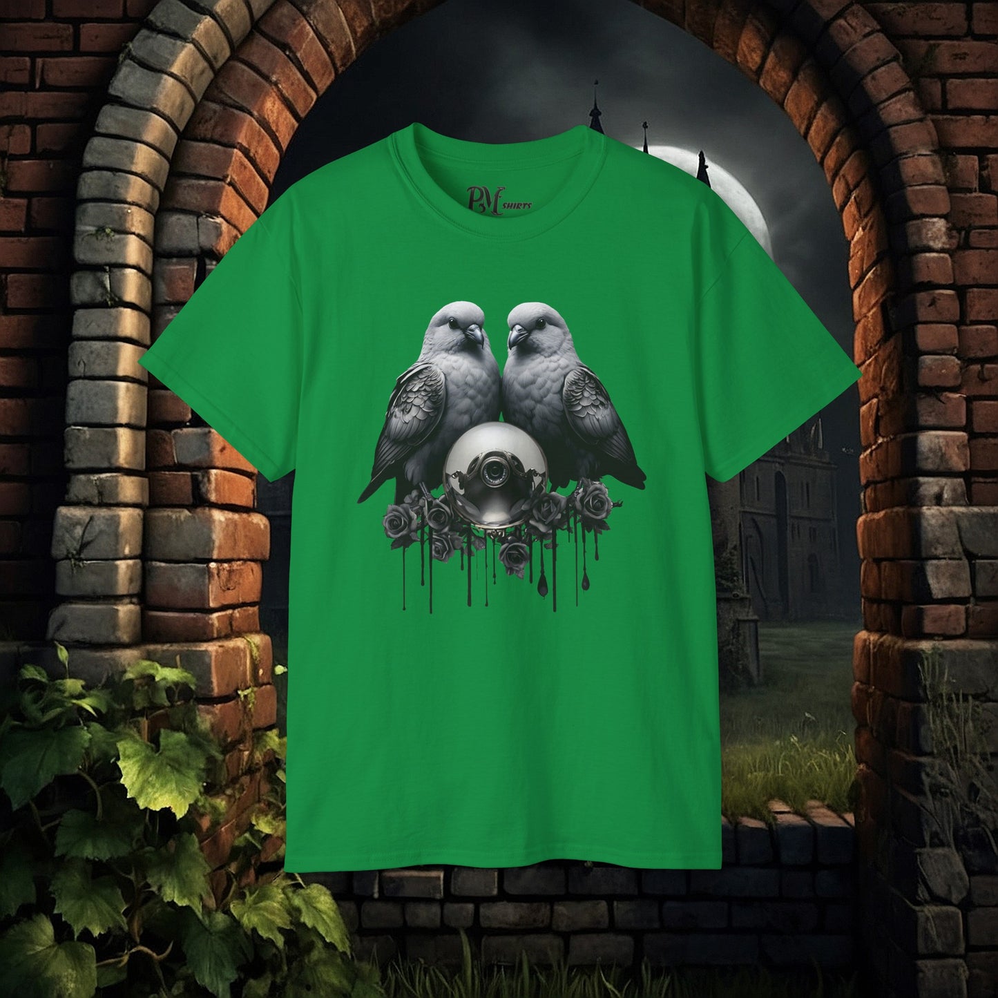 Two Birds with Orb (Gildan 2000)