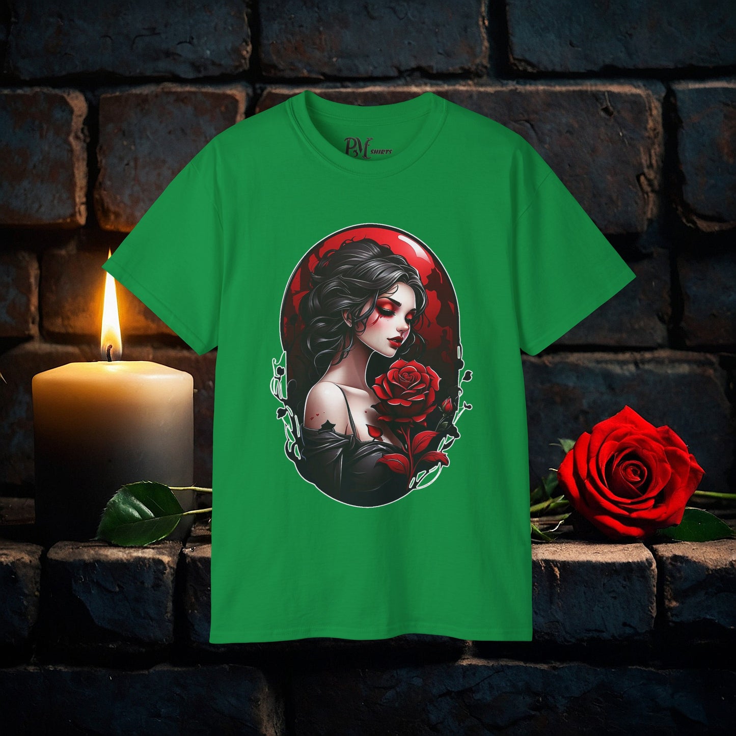 Held Rose Dark Romance Tee (Gildan 2000)