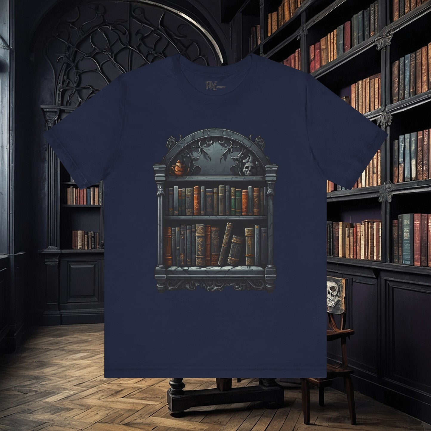 Wall Bookshelf Tee (Bella Canvas 3001)