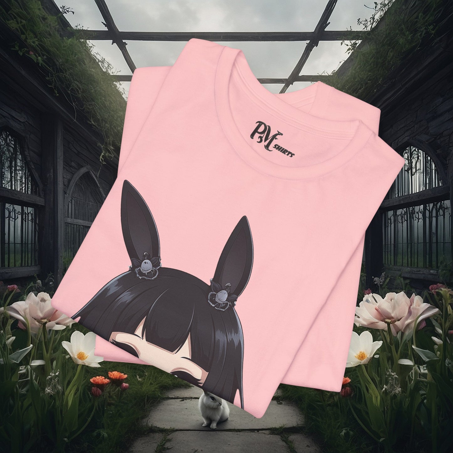 Anime Bunny Ears Tee (Bella Canvas 3001)