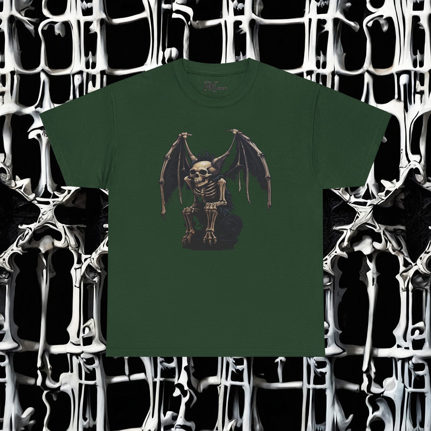Winged Gargoyle Skeleton Tee