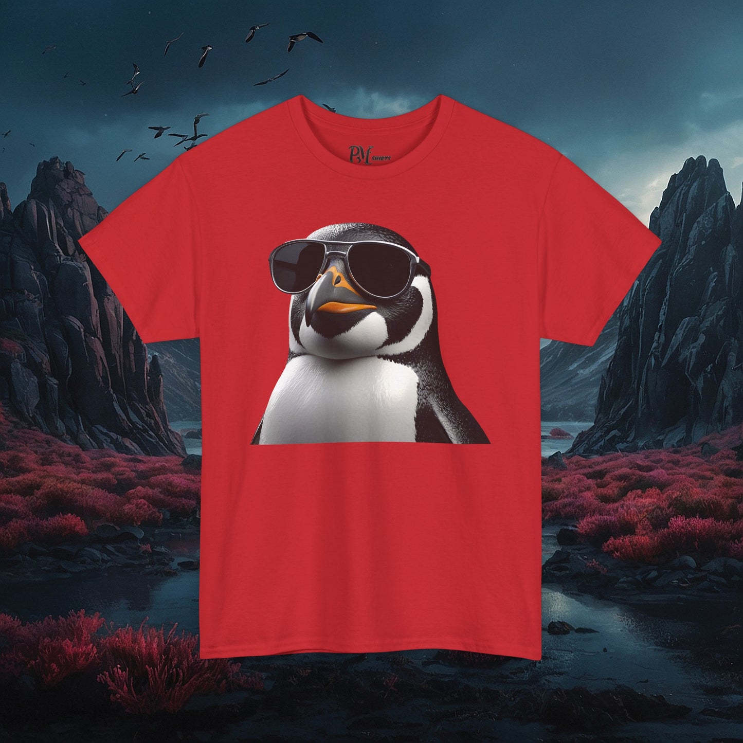 Gothic Penguin T-Shirt: Dark Style Tee