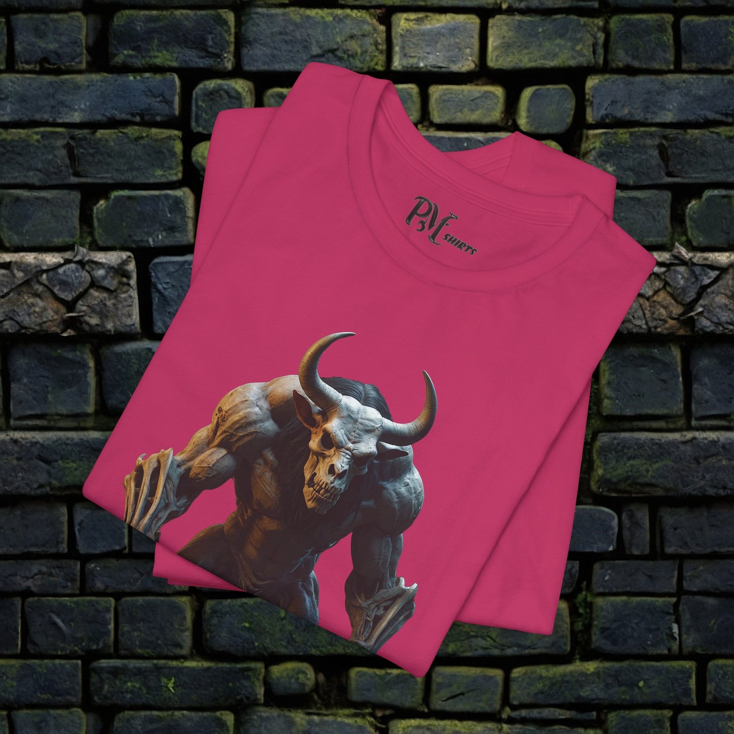 Bone Minotaur Tee (Bella Canvas 3001)