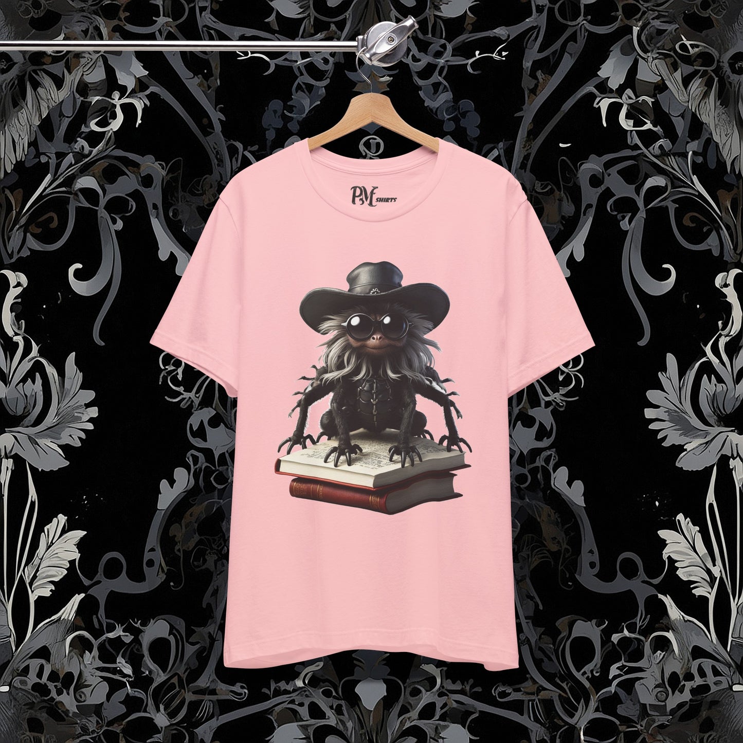 Goth Reading Spider T-Shirt | Dark Fantasy Tee (Bella Canvas 3001)