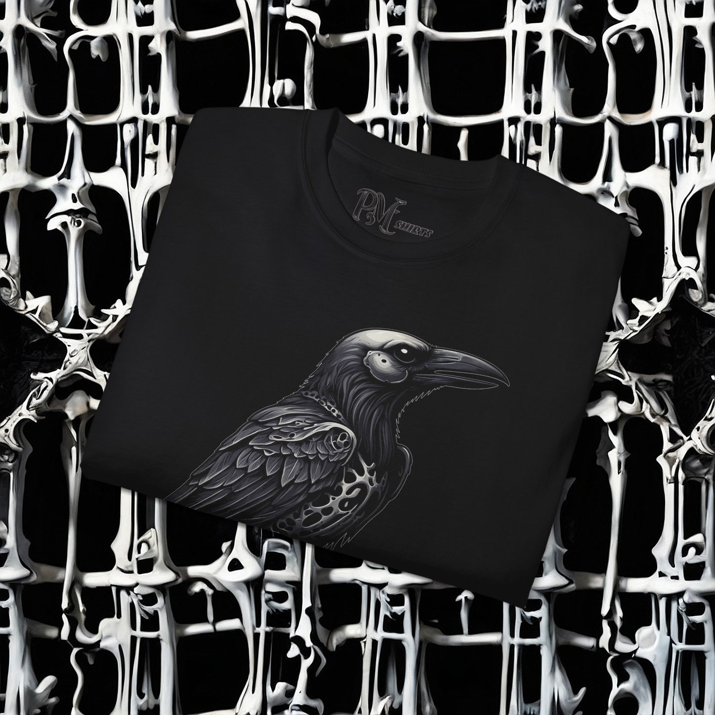Bone Armor Raven Tee (Gildan 2000)