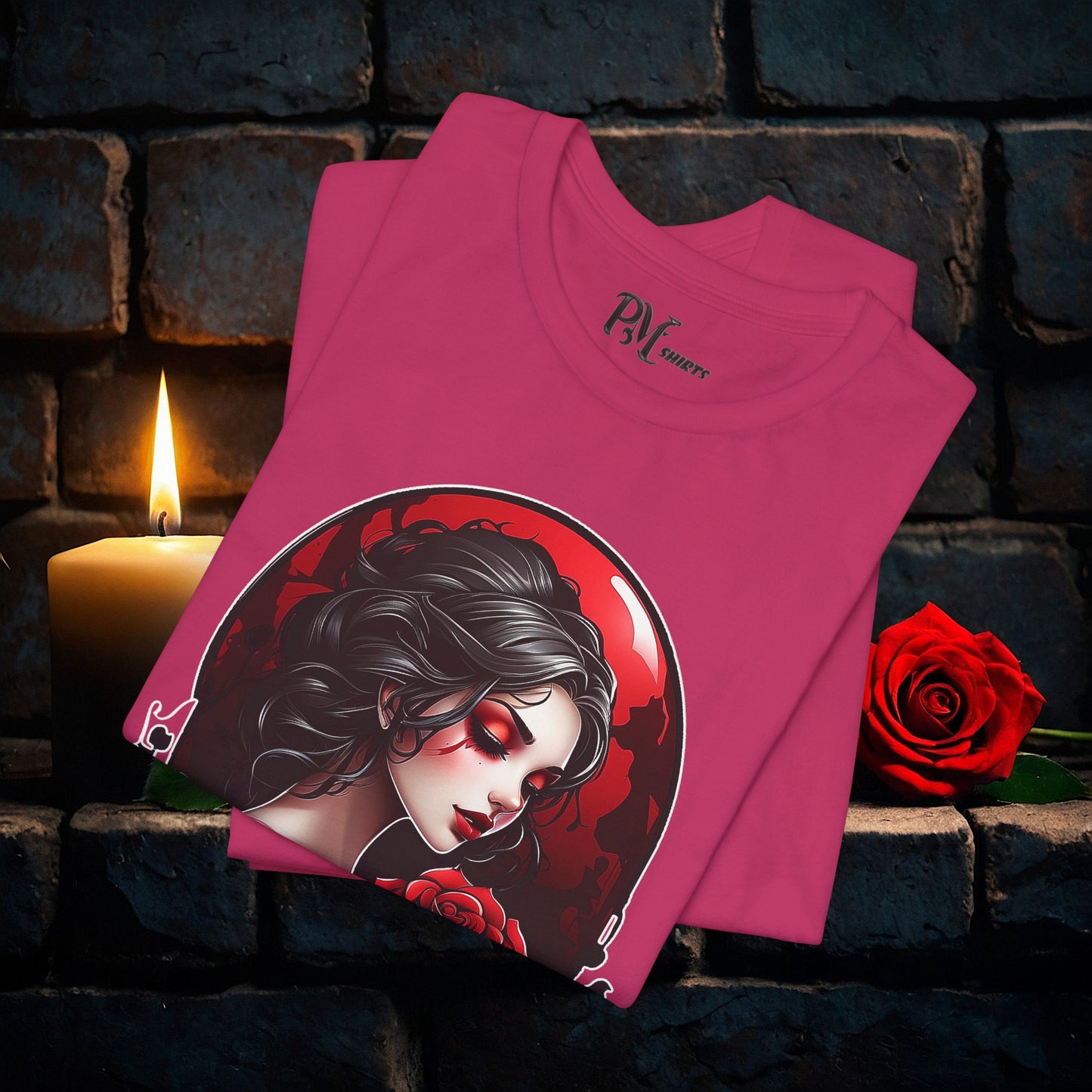 Held Rose Dark Romance Tee (Bella Canvas 3001)