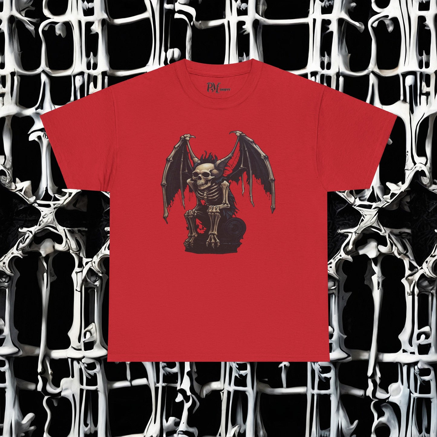 Winged Gargoyle Skeleton Tee