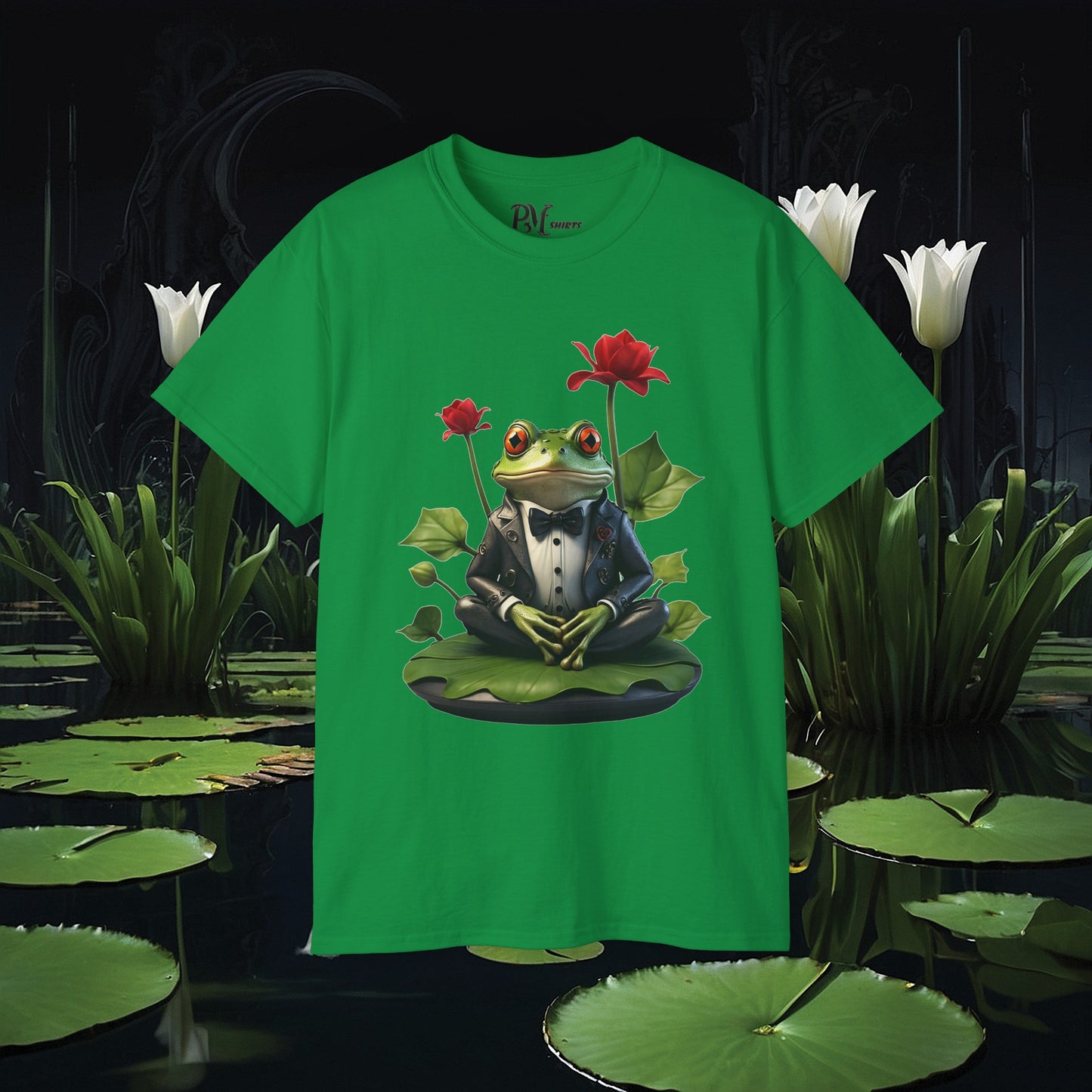 Frog on Lily Pad Tee (Gildan 2000)