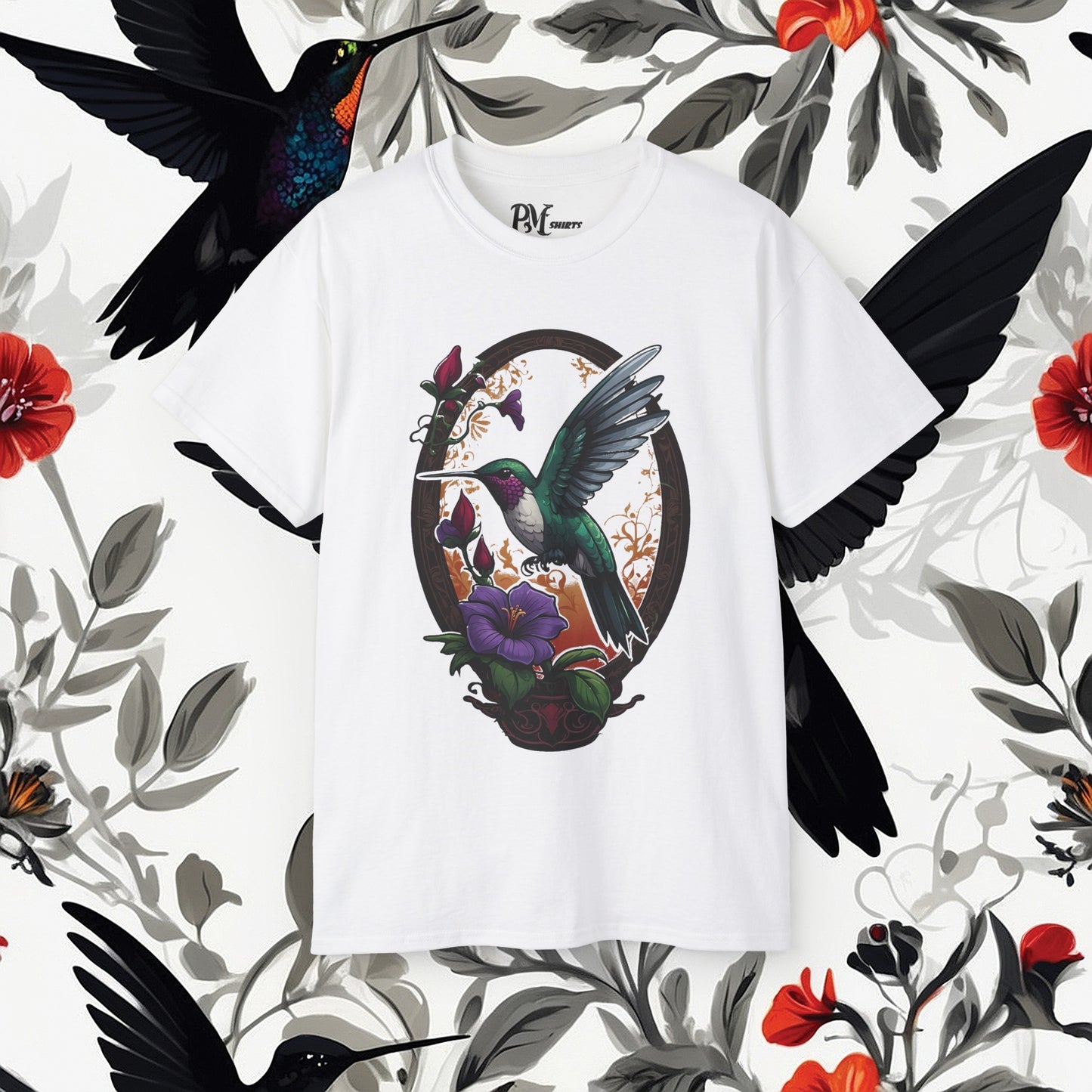 Hummingbird Feeding Tee (Gildan 2000)