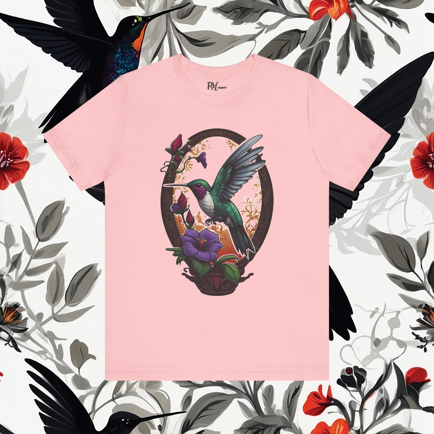 Hummingbird Feeding Tee (Bella Canvas 3001)