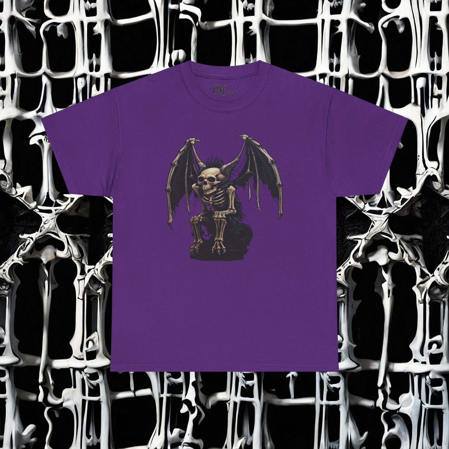 Winged Gargoyle Skeleton Tee