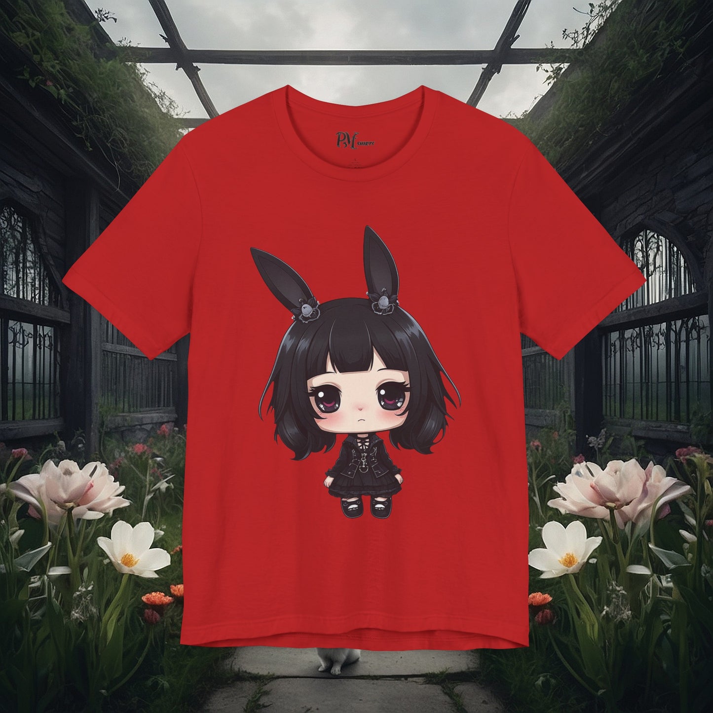 Anime Bunny Ears Tee (Bella Canvas 3001)