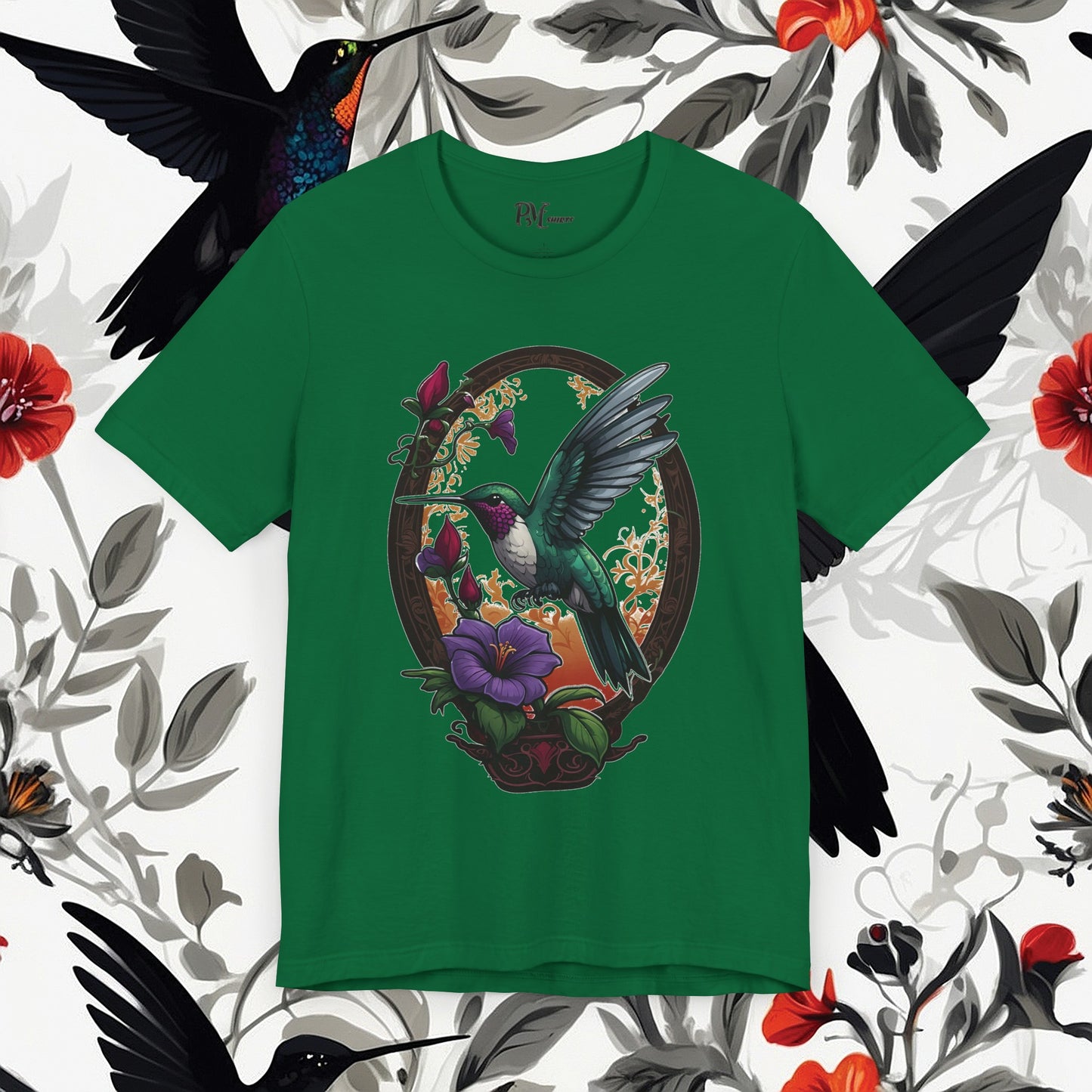Hummingbird Feeding Tee (Bella Canvas 3001)