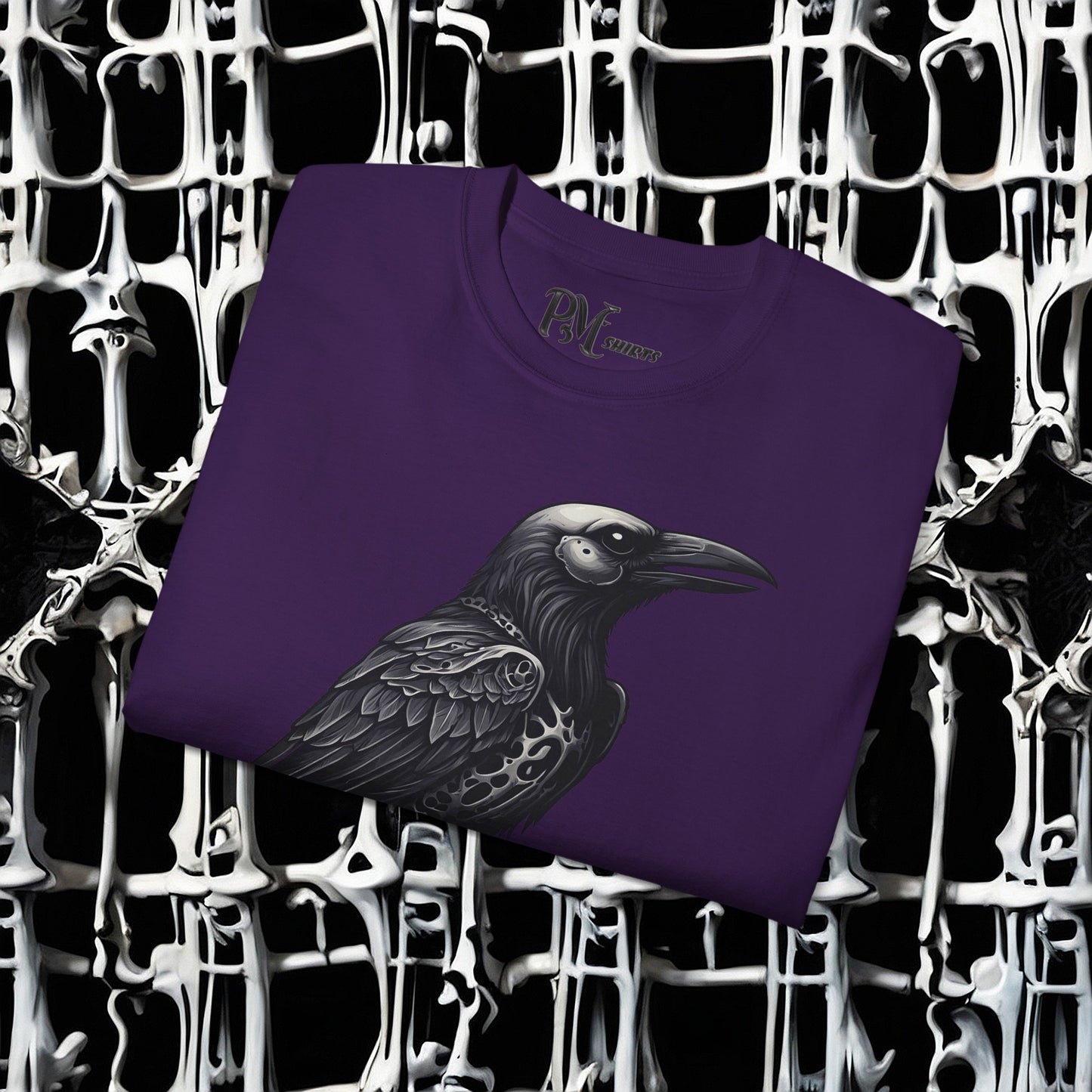 Bone Armor Raven Tee (Gildan 2000)