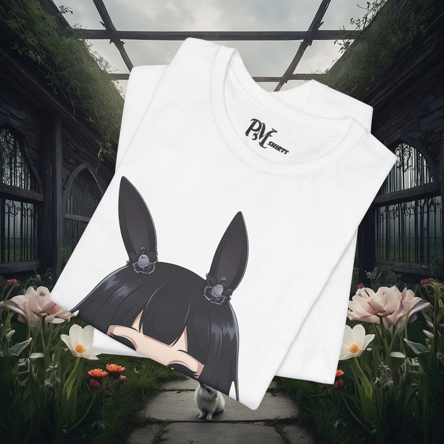 Anime Bunny Ears Tee (Bella Canvas 3001)