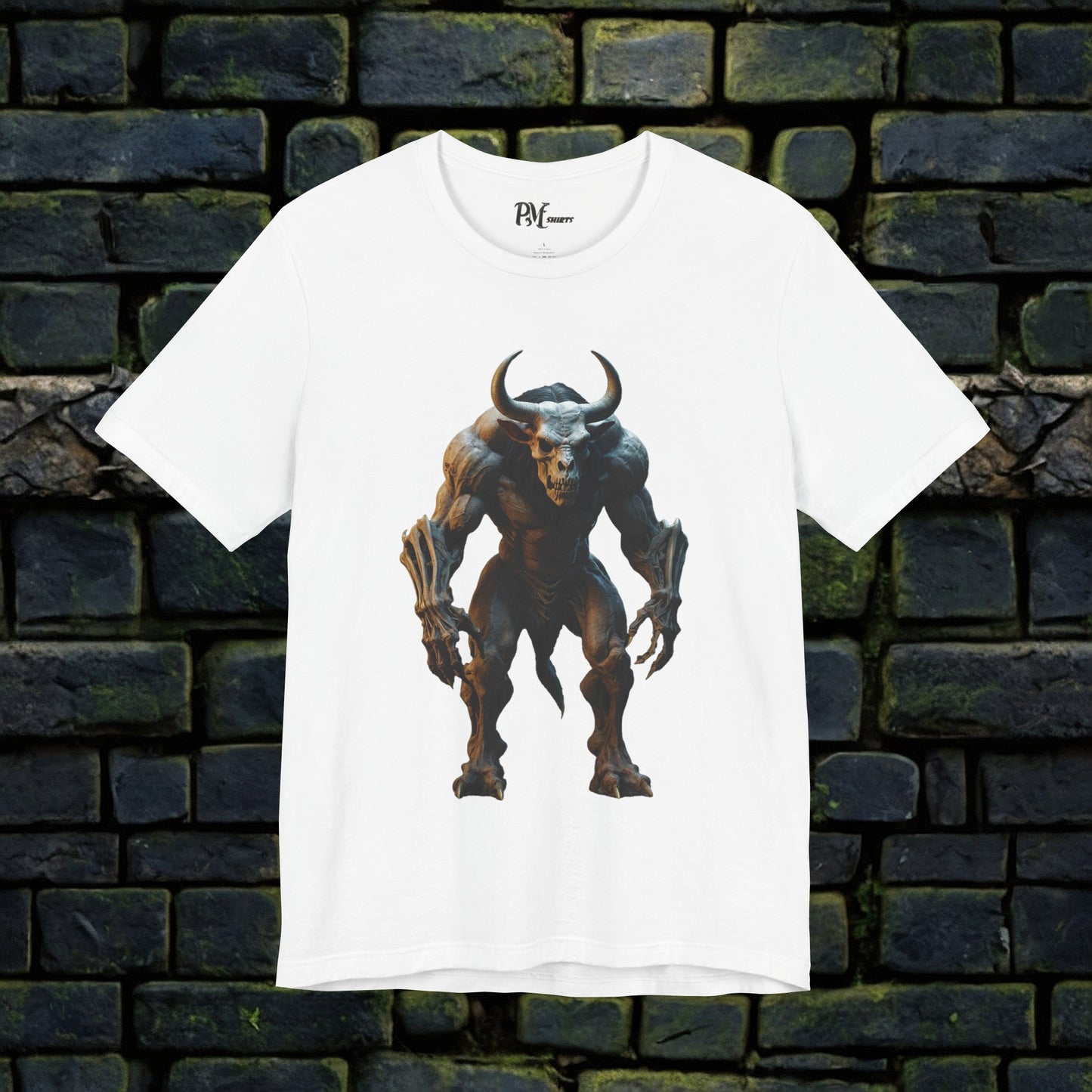 Bone Minotaur Tee (Bella Canvas 3001)