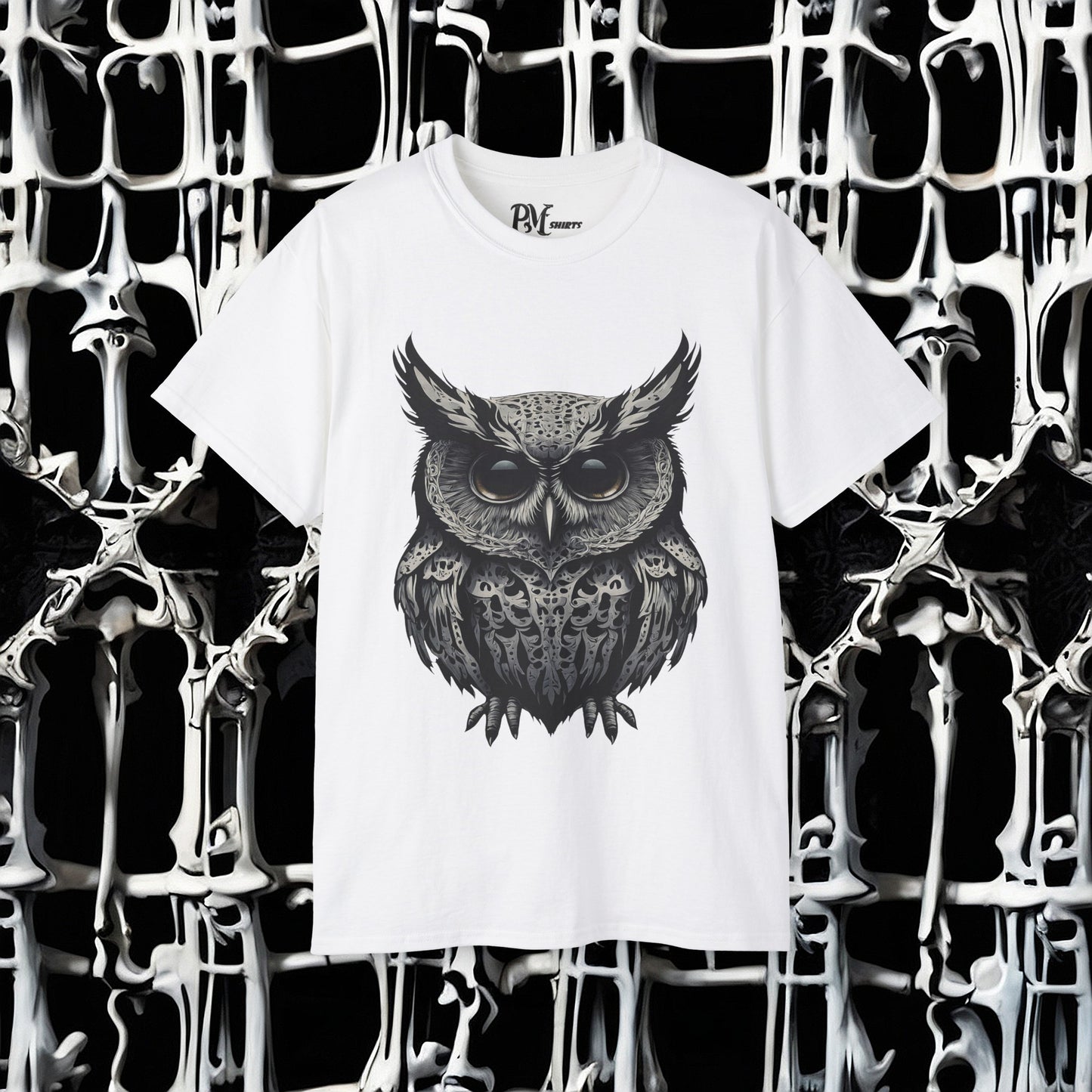 Bone Armor Owl Tee (Gildan 2000)