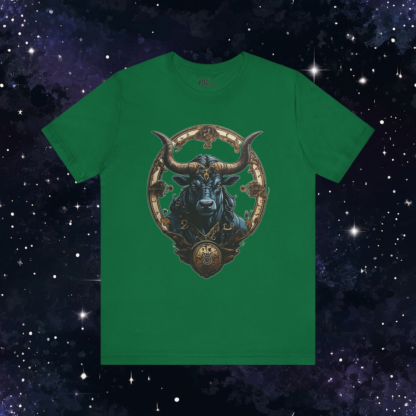 Gothic Taurus Zodiac T-Shirt: Dark Style Graphic Tee (Bella Canvas 3001)