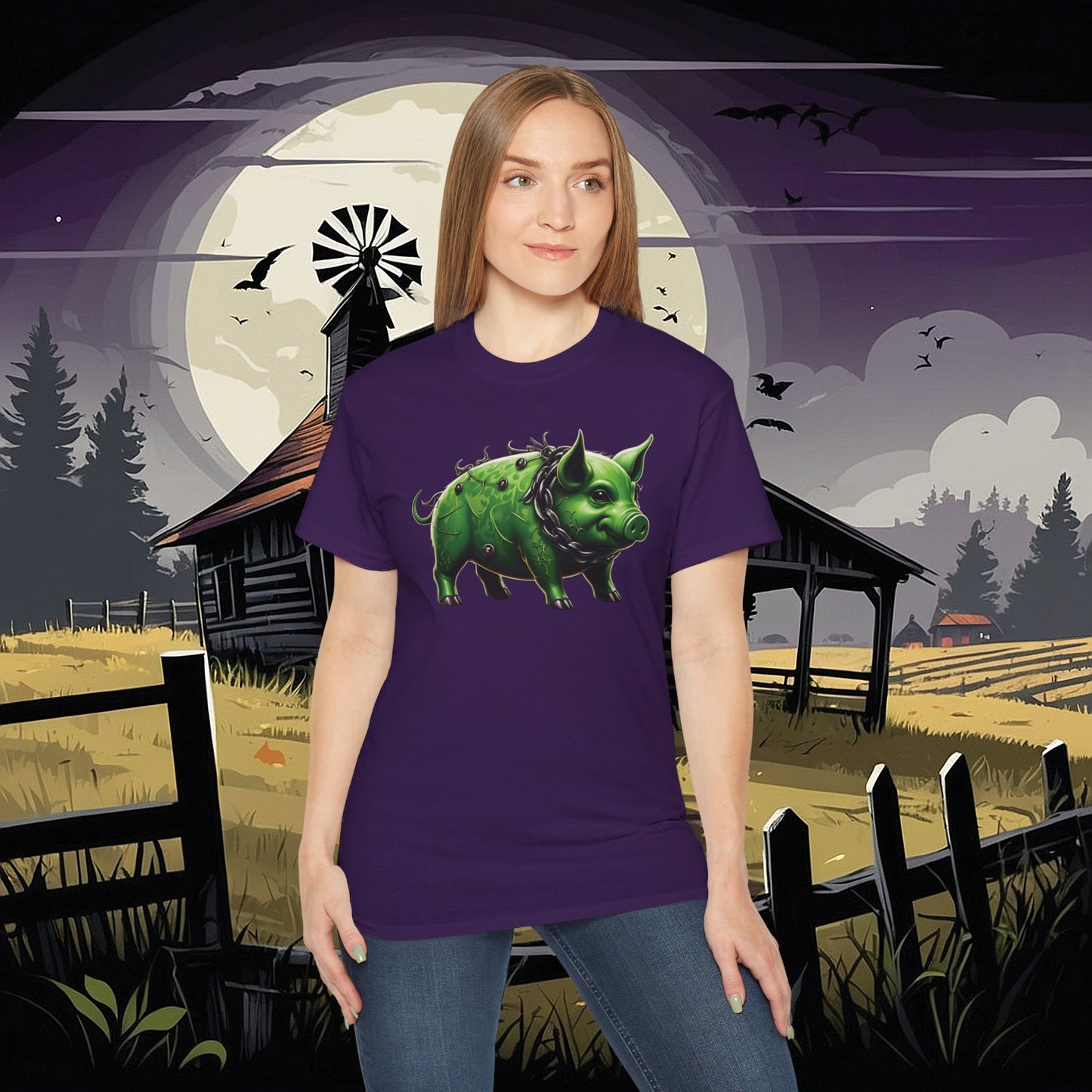 Green Pig Tee (Gildan 2000)