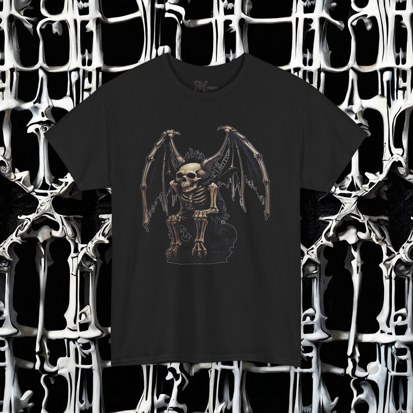 Winged Gargoyle Skeleton Tee