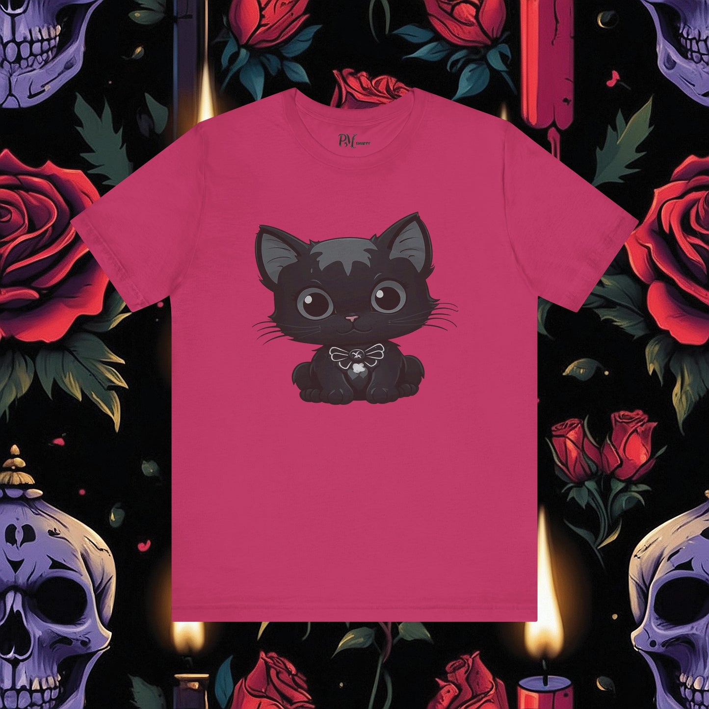 Darkly Adorable Cat (Bella Canvas 3001)