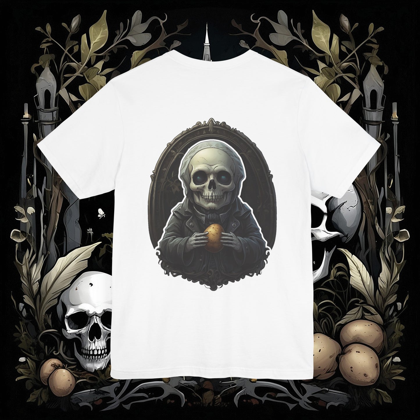Front and Back Death's Potato Tee (Bella Canvas 3001)