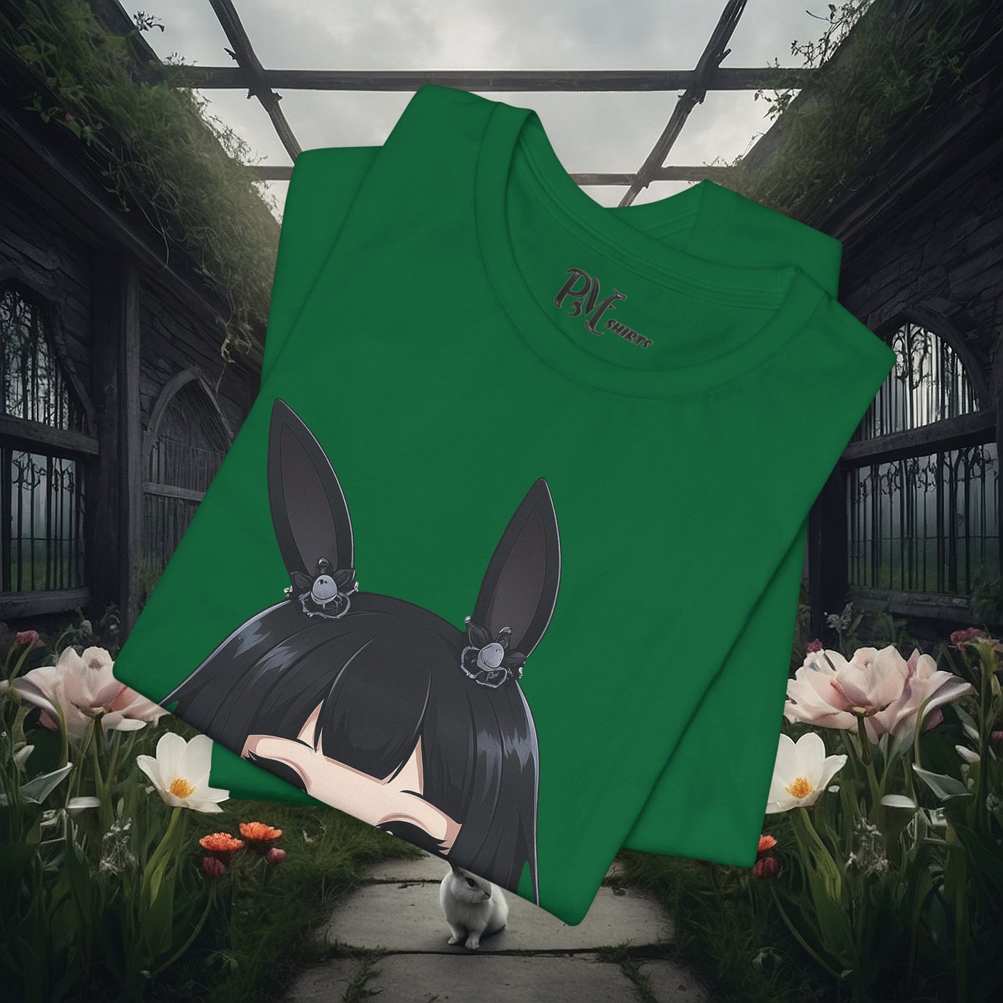 Anime Bunny Ears Tee (Bella Canvas 3001)