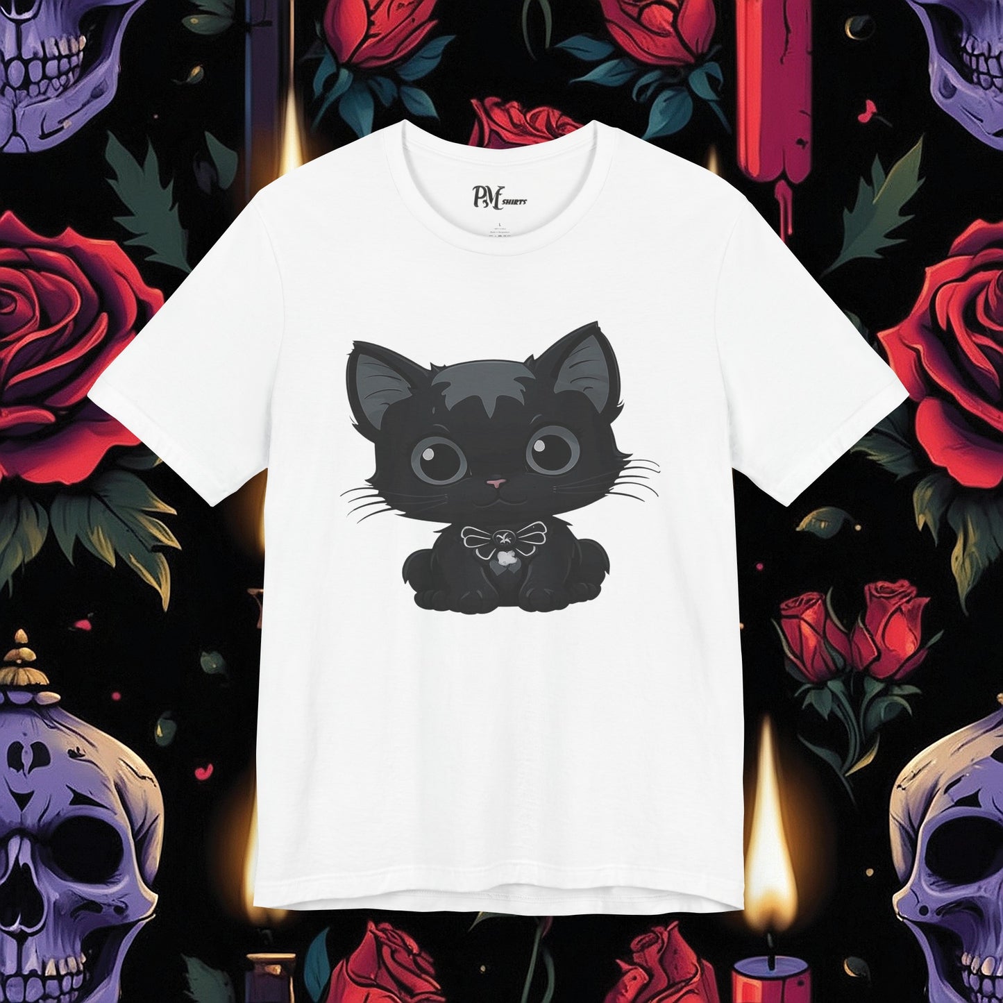 Darkly Adorable Cat (Bella Canvas 3001)