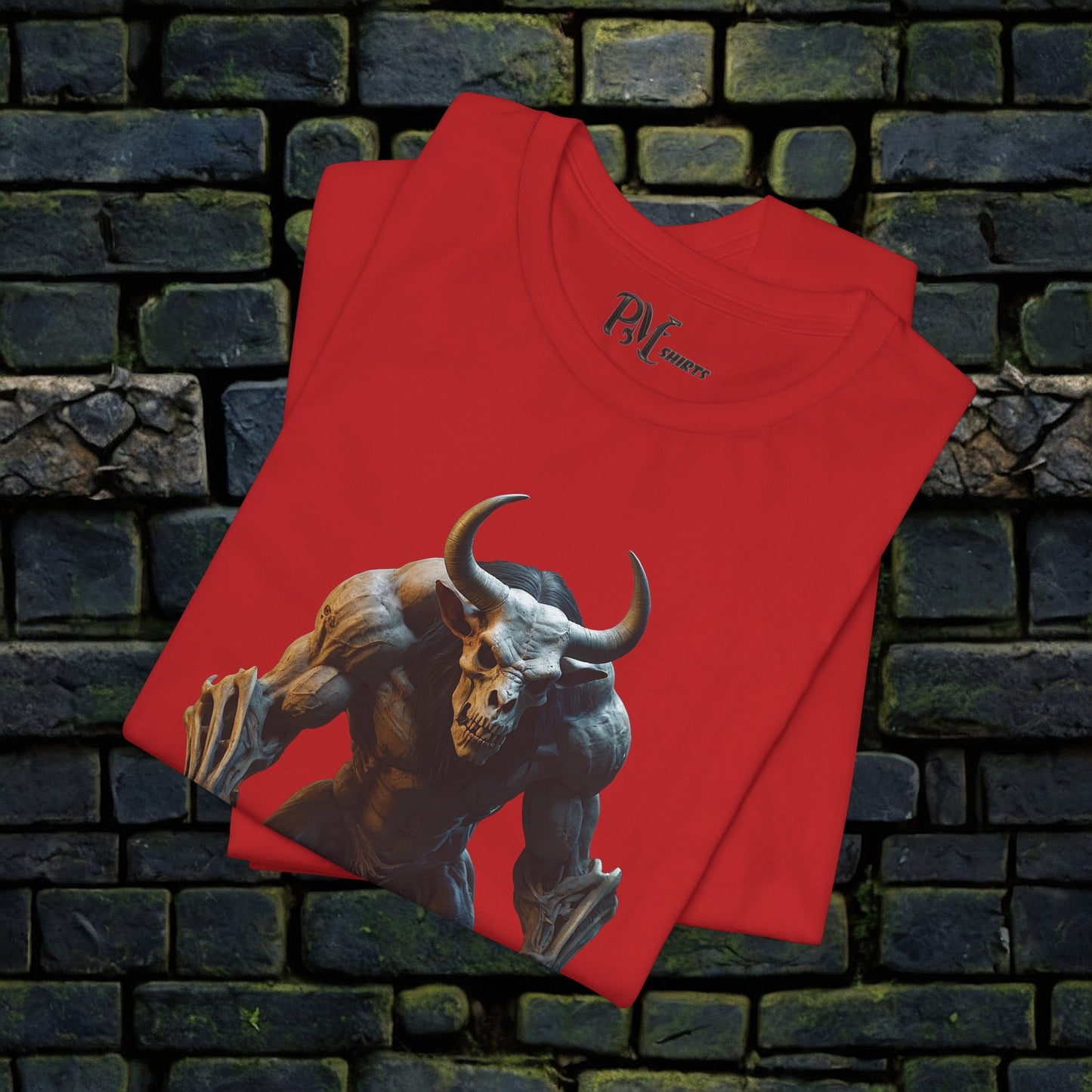 Bone Minotaur Tee (Bella Canvas 3001)