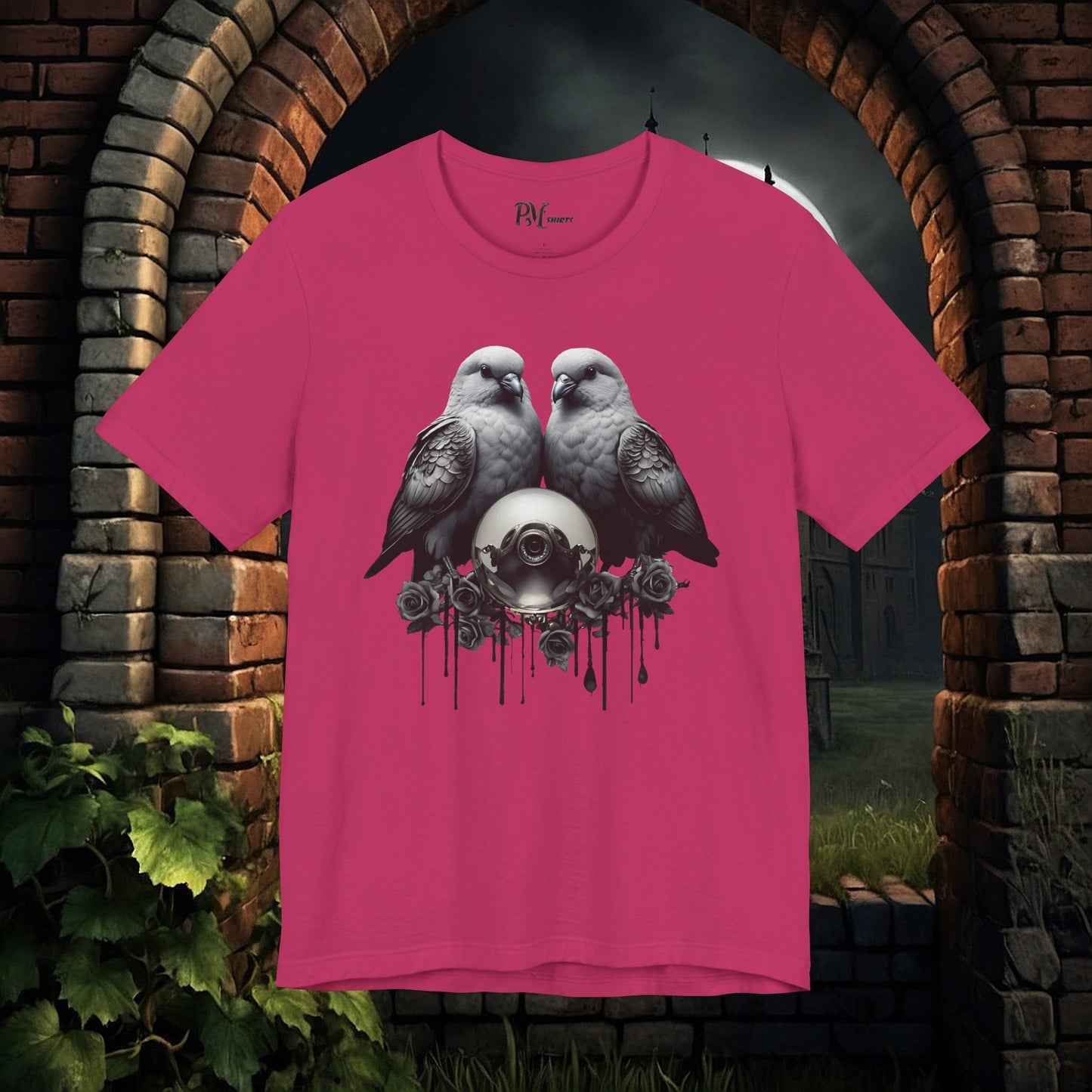Two Birds with Orb (Bella Canvas 3001)