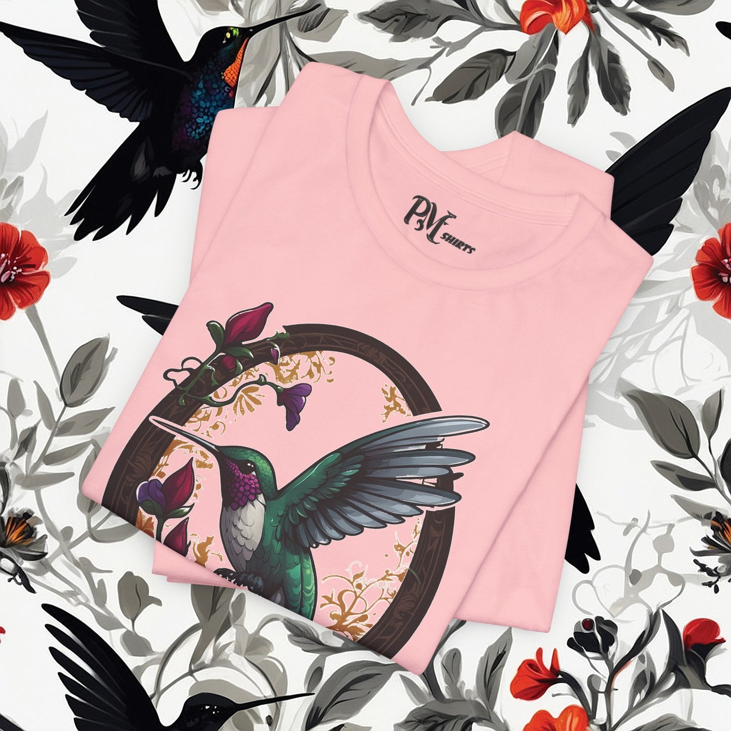 Hummingbird Feeding Tee (Bella Canvas 3001)