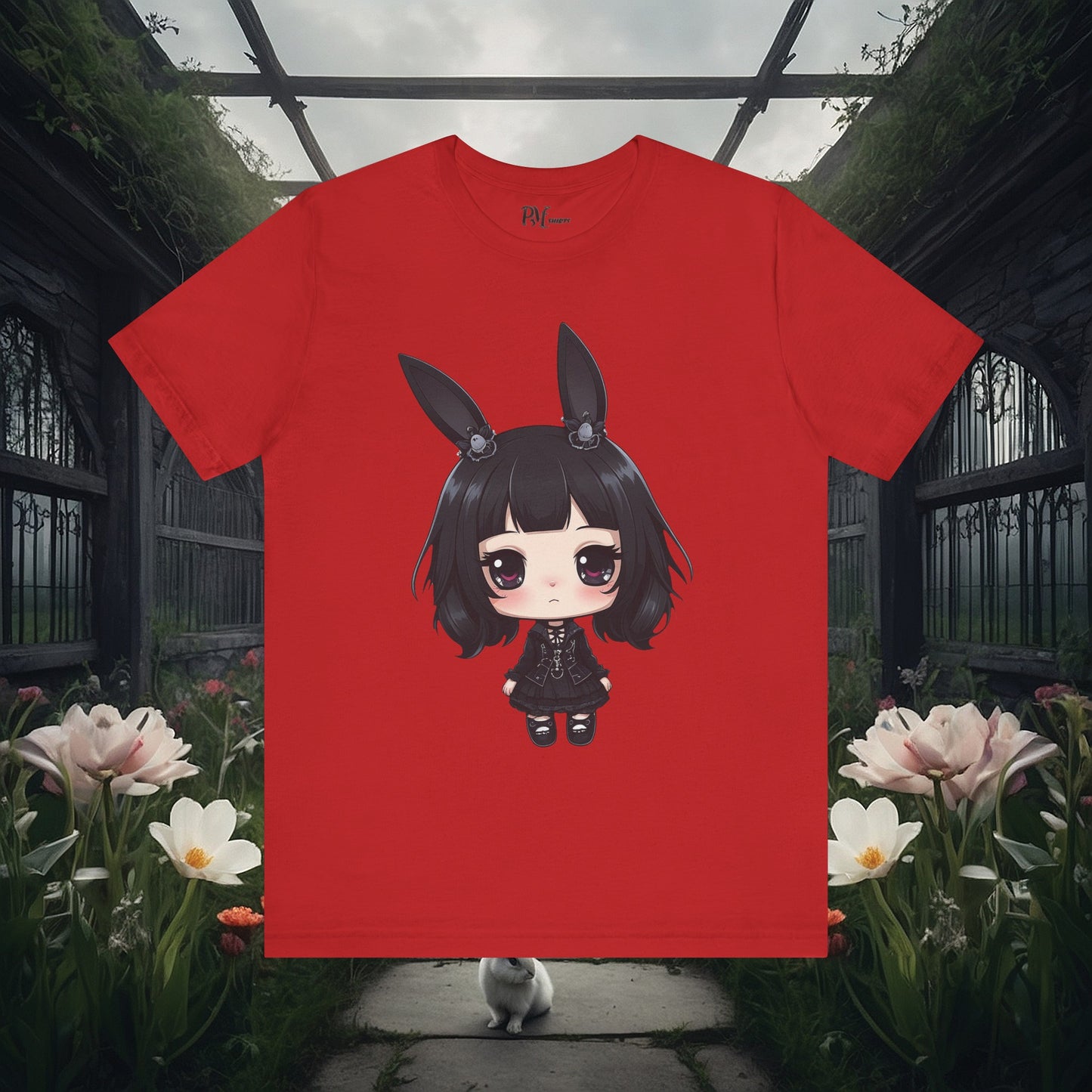 Anime Bunny Ears Tee (Bella Canvas 3001)