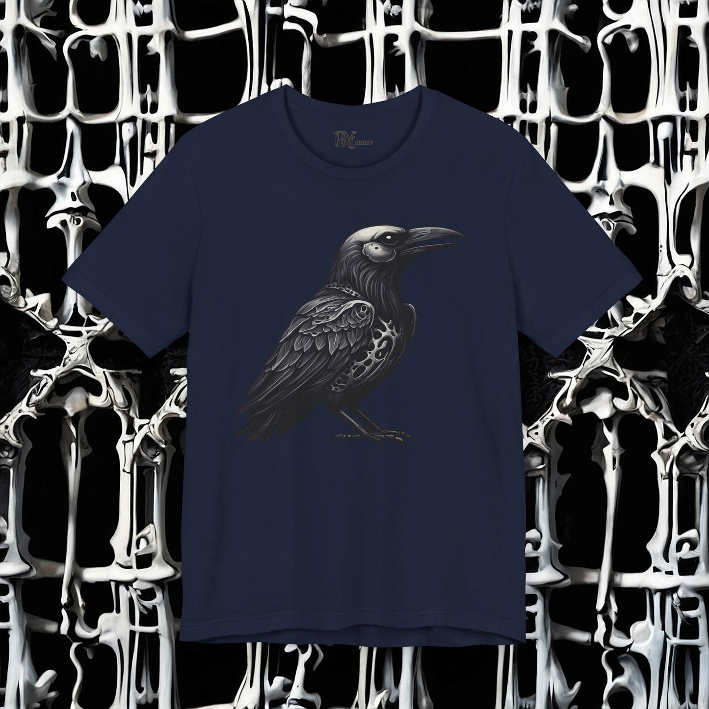 Bone Armor Raven Tee (Bella Canvas 3001)