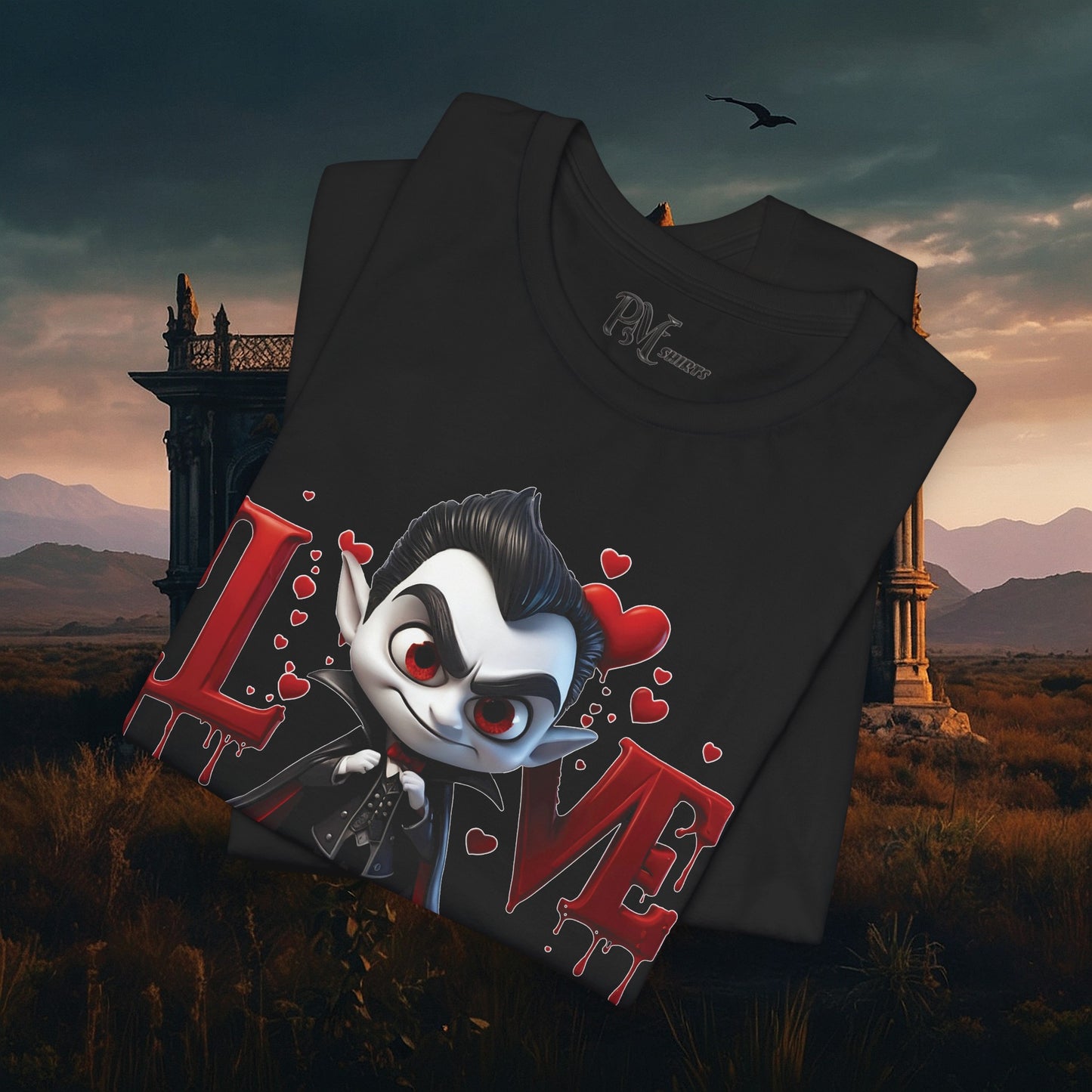 Vampire Bleeding Love Tee (Bella Canvas 3001)