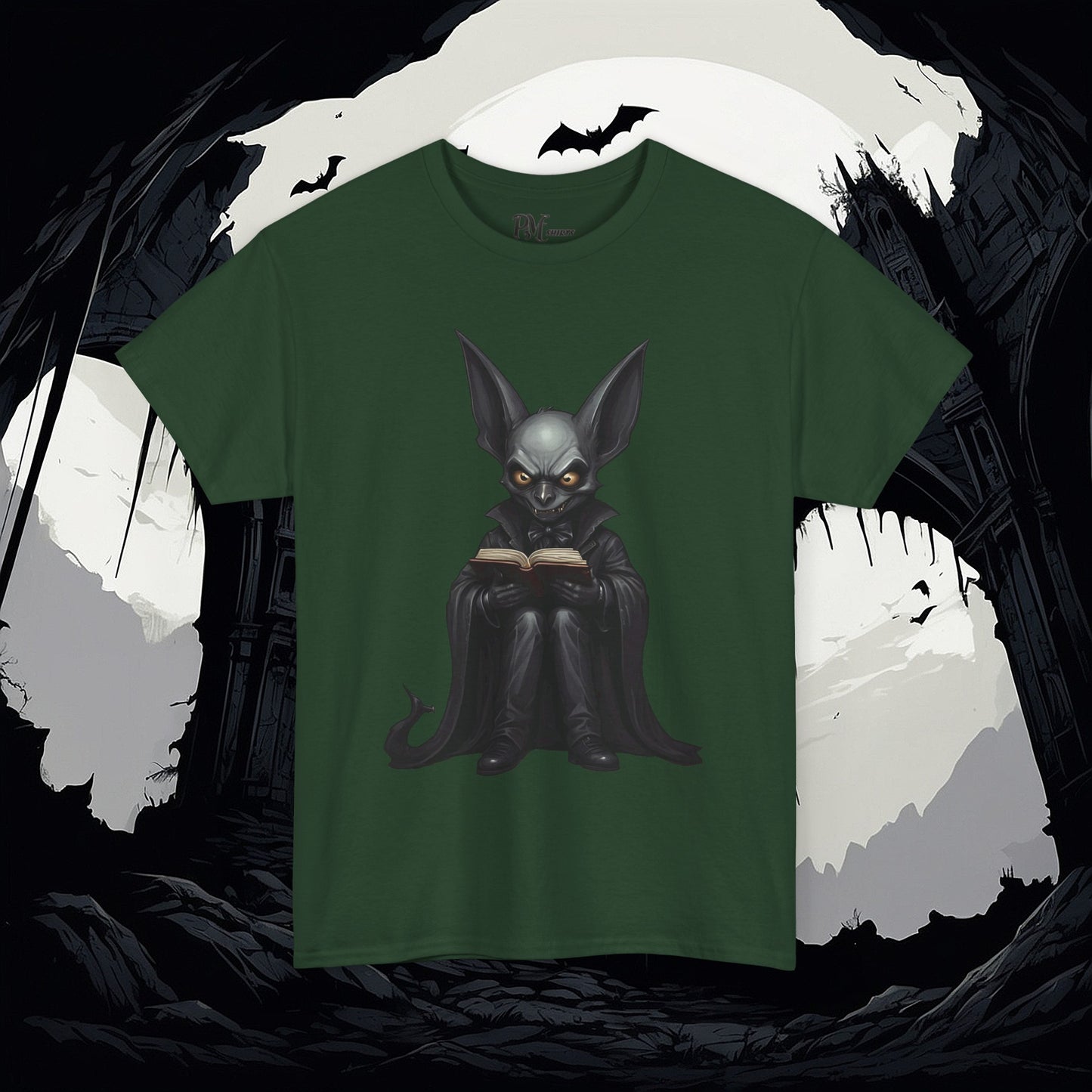 Vampire Bat Reading Tee