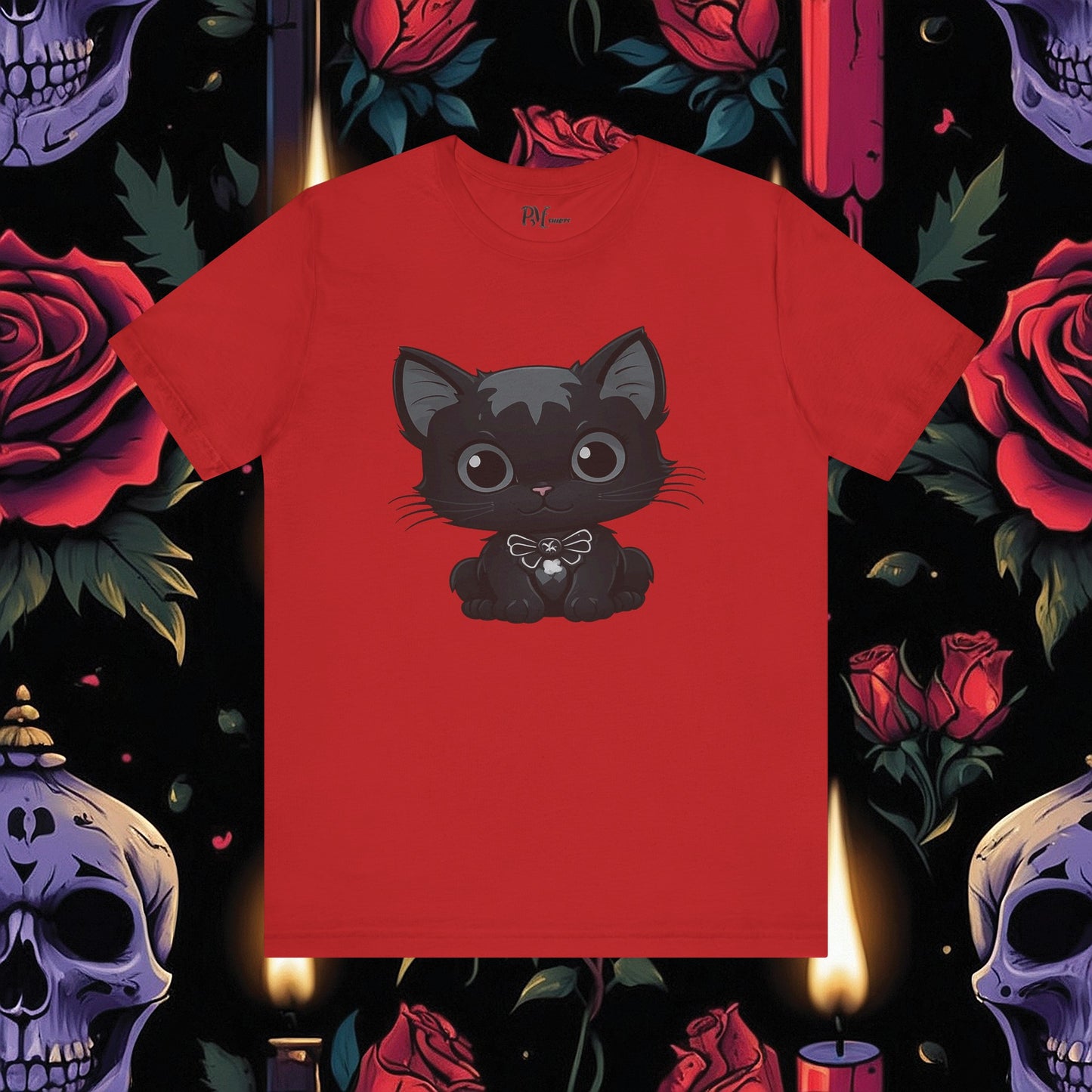 Darkly Adorable Cat (Bella Canvas 3001)