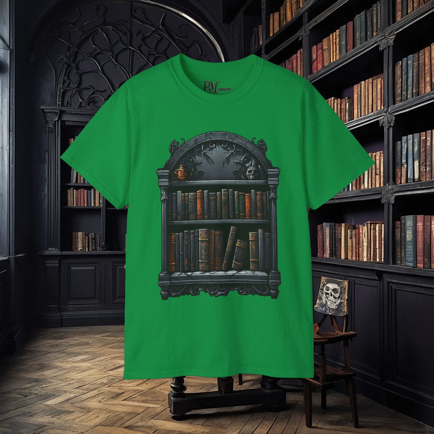 Wall Bookshelf Tee (Gildan 2000)