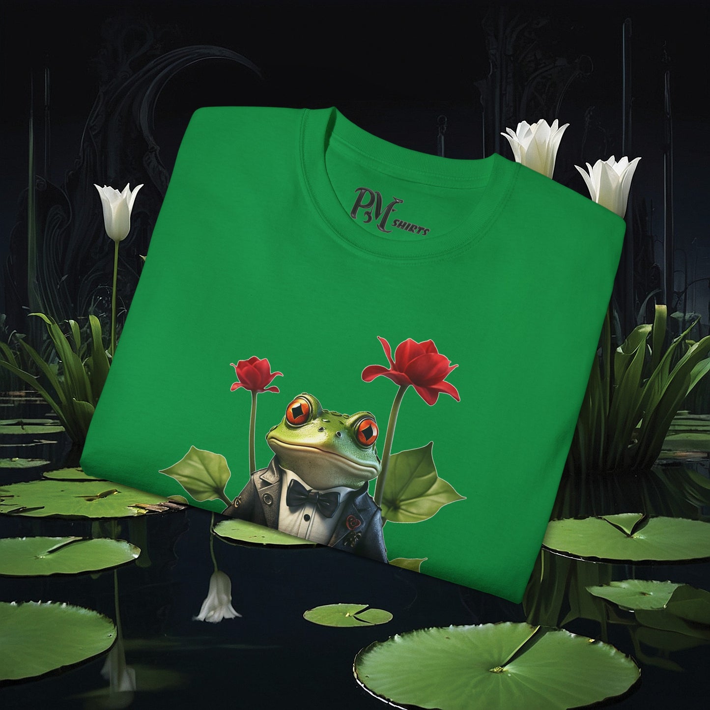 Frog on Lily Pad Tee (Gildan 2000)