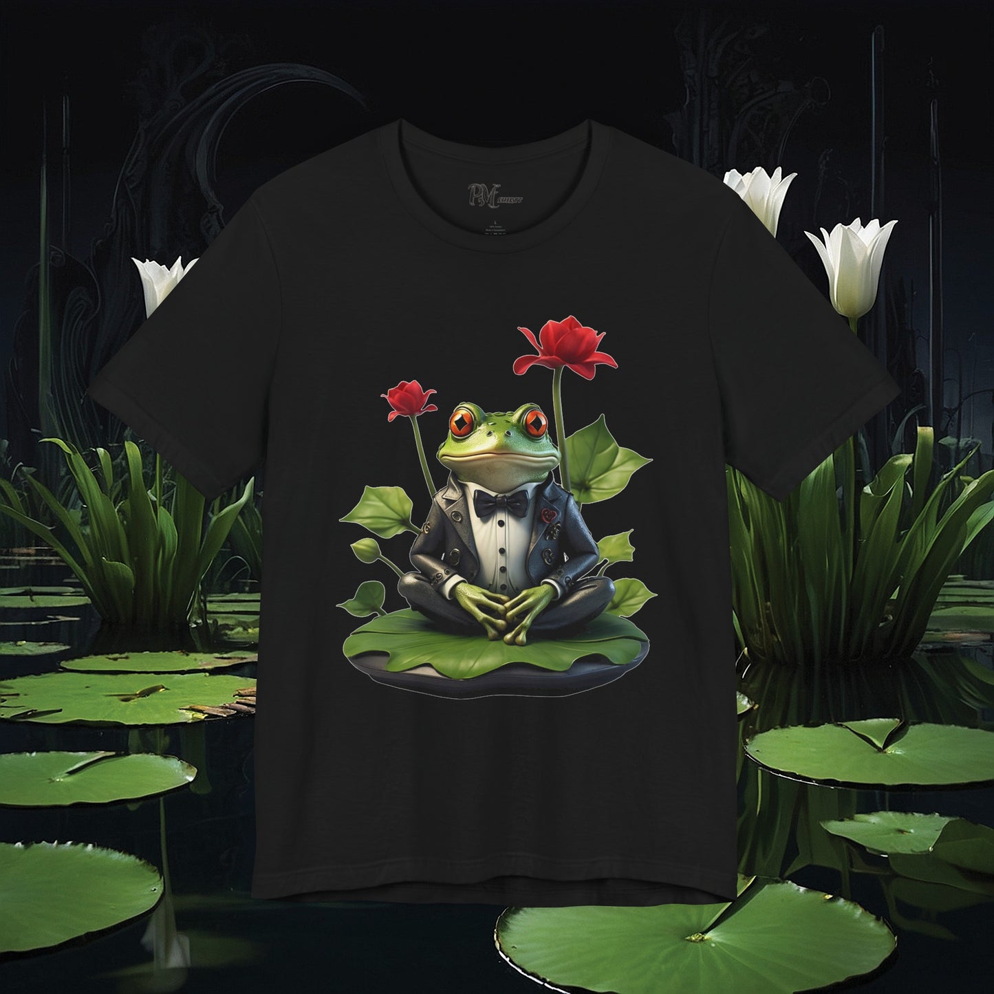 Frog on Lily Pad Tee (Bella Canvas 3001)