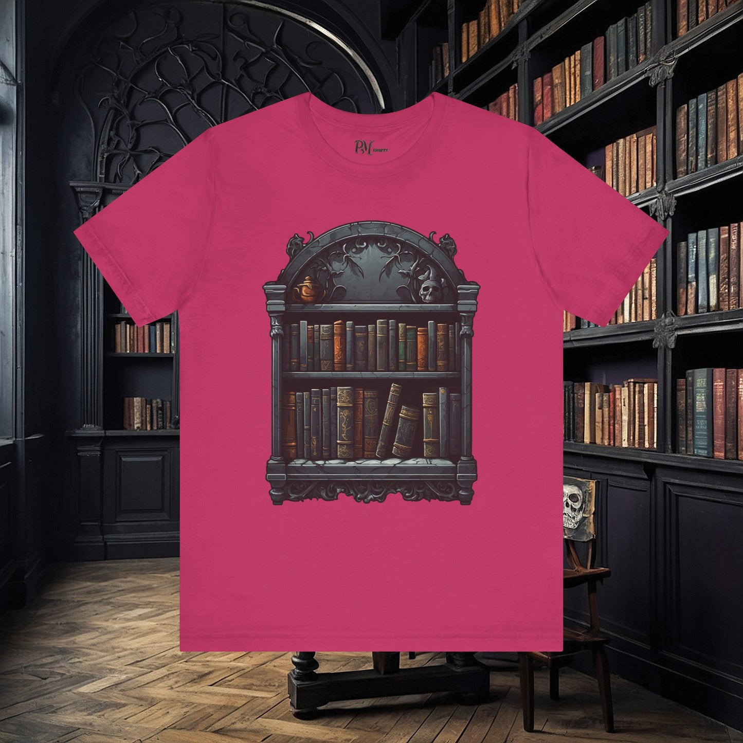 Wall Bookshelf Tee (Bella Canvas 3001)