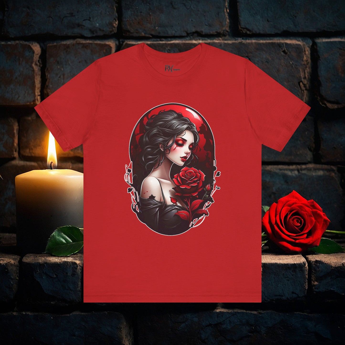 Held Rose Dark Romance Tee (Bella Canvas 3001)
