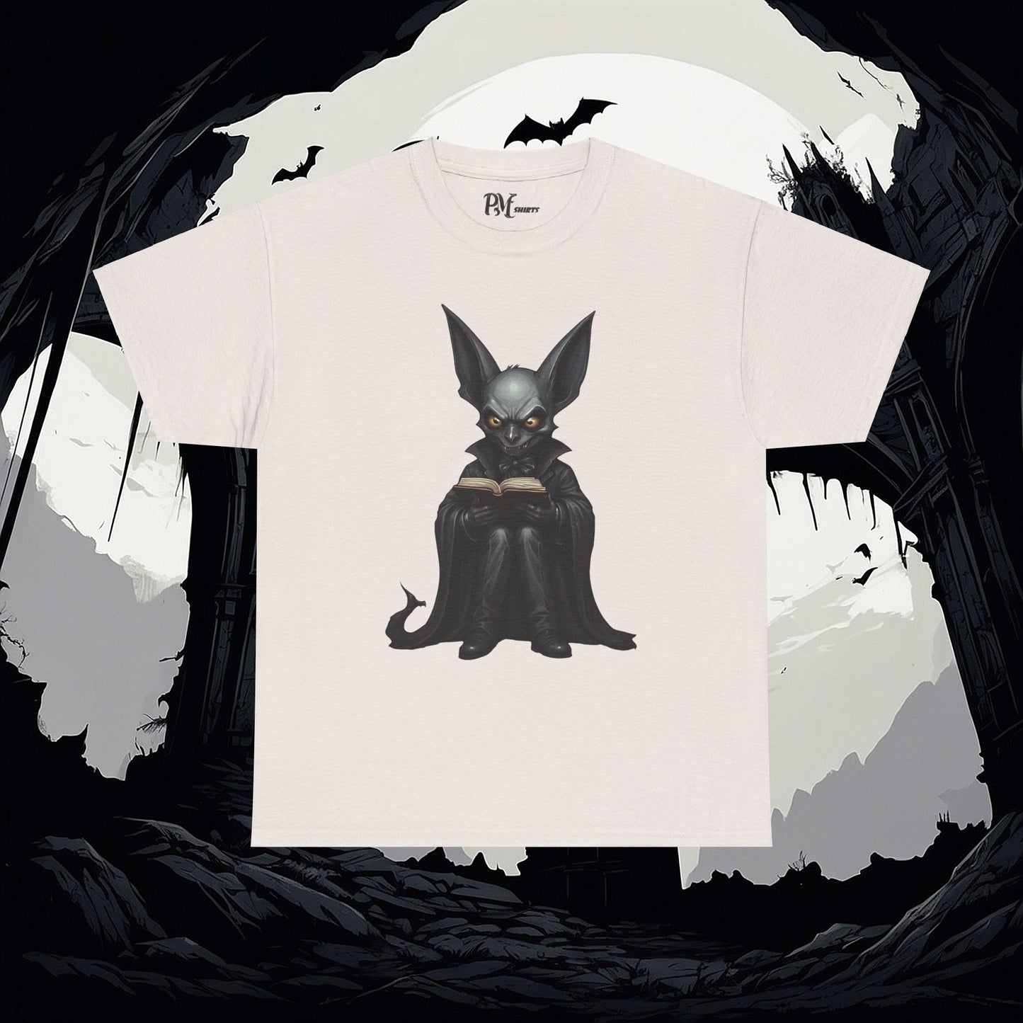 Vampire Bat Reading Tee