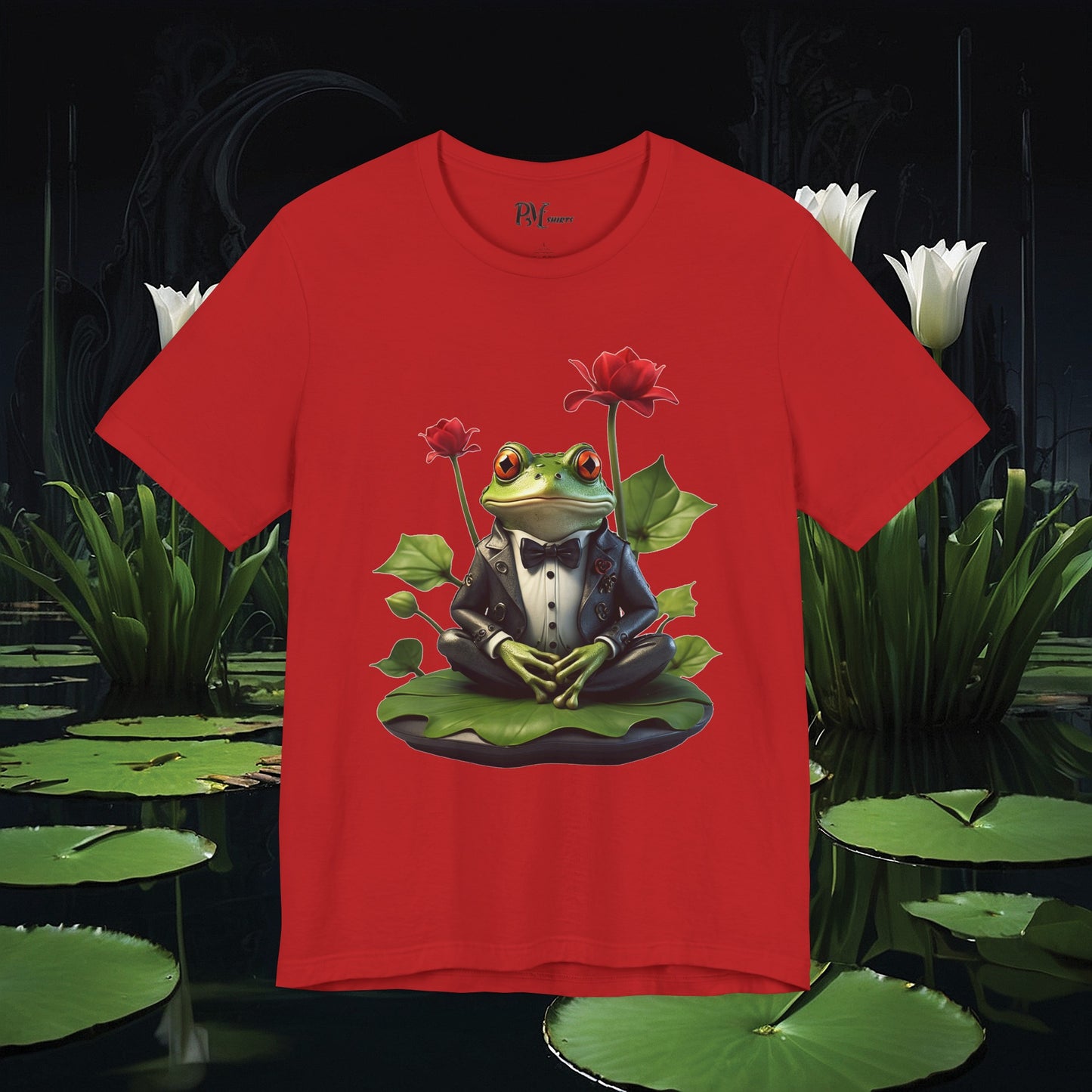 Frog on Lily Pad Tee (Bella Canvas 3001)