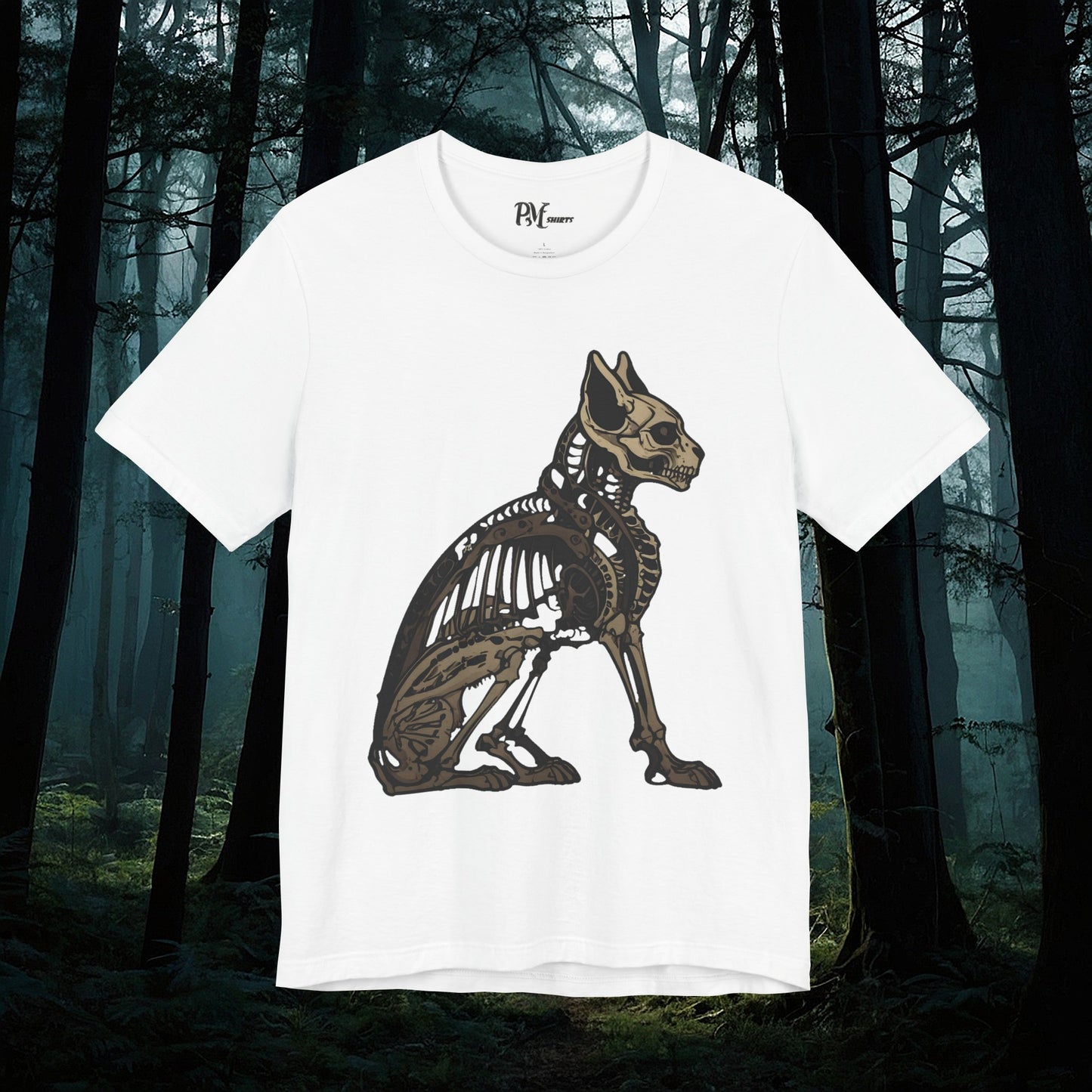 Bone Cat Tee (Bella Canvas 3001)